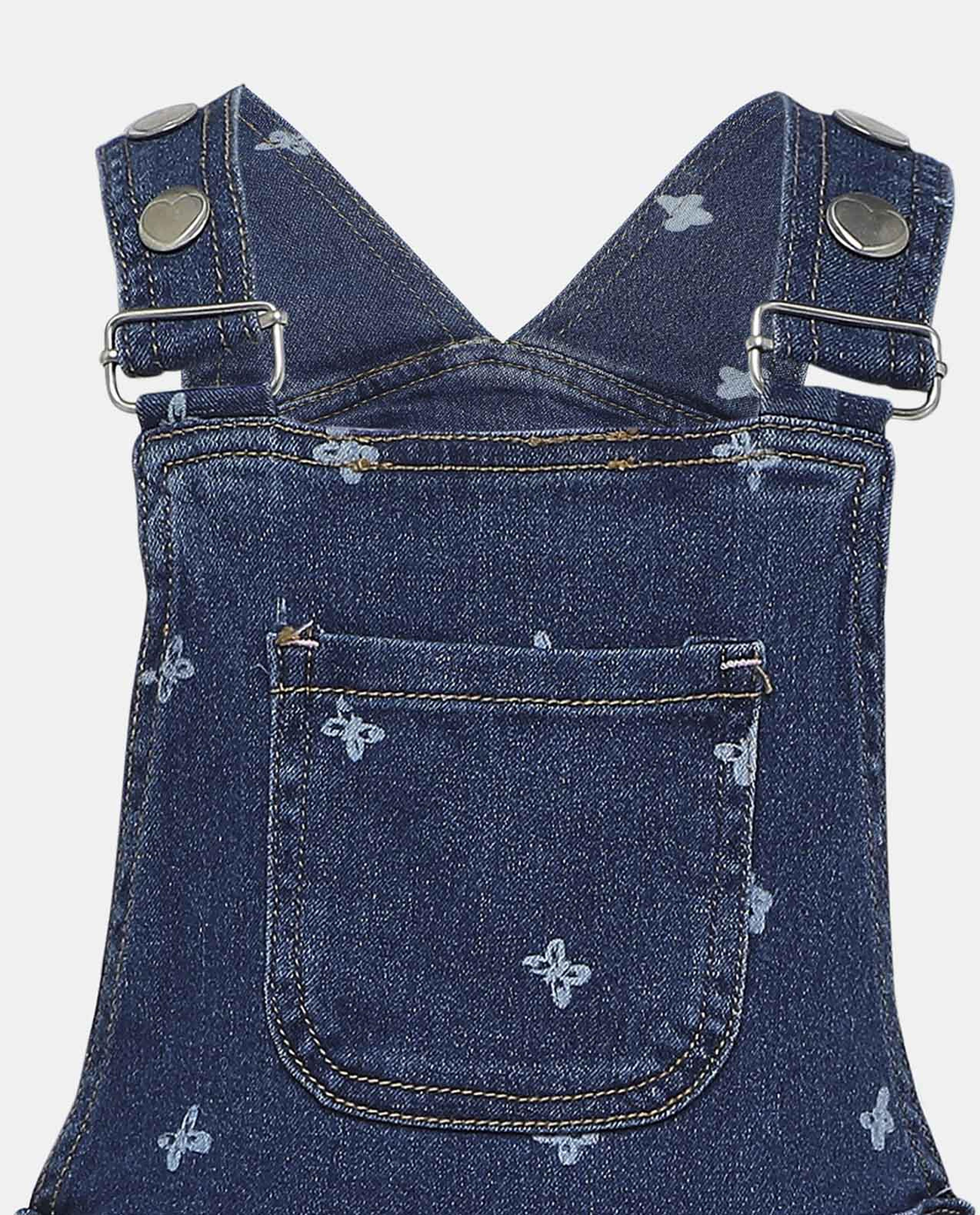 Printed Dungaree with Shoulder Straps