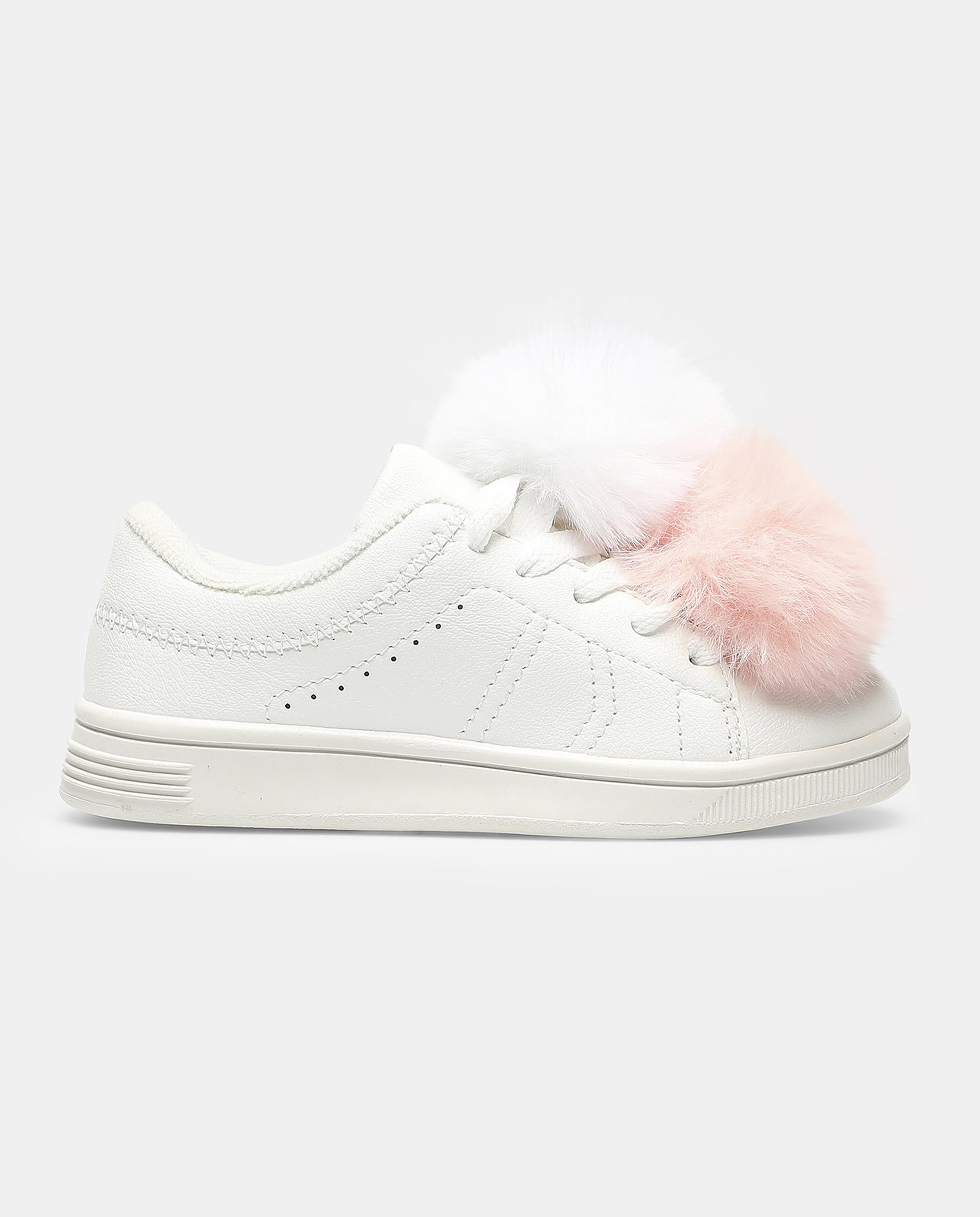Casual Shoes with Pom Poms