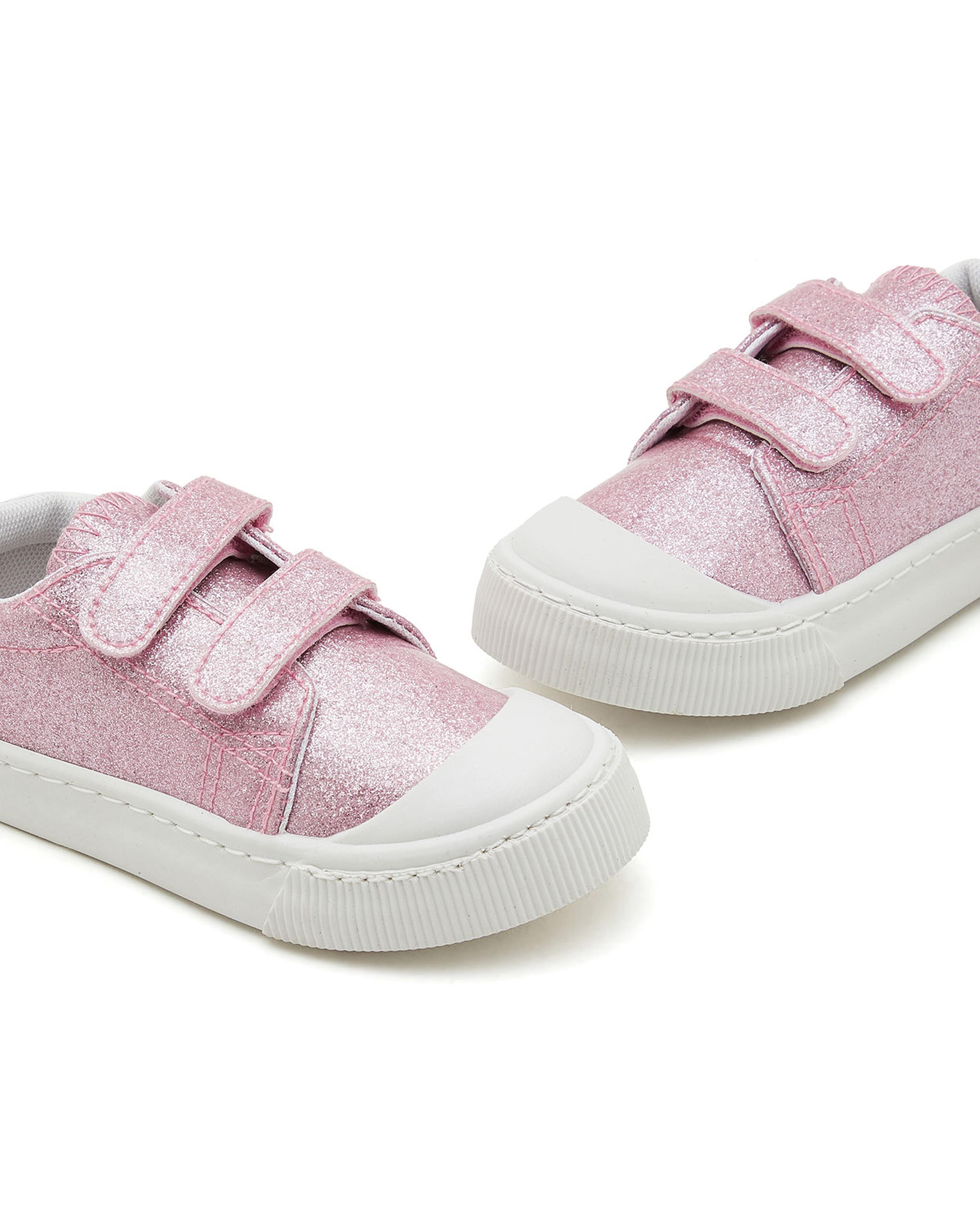 Printed Casual Shoes with Velcro Closure