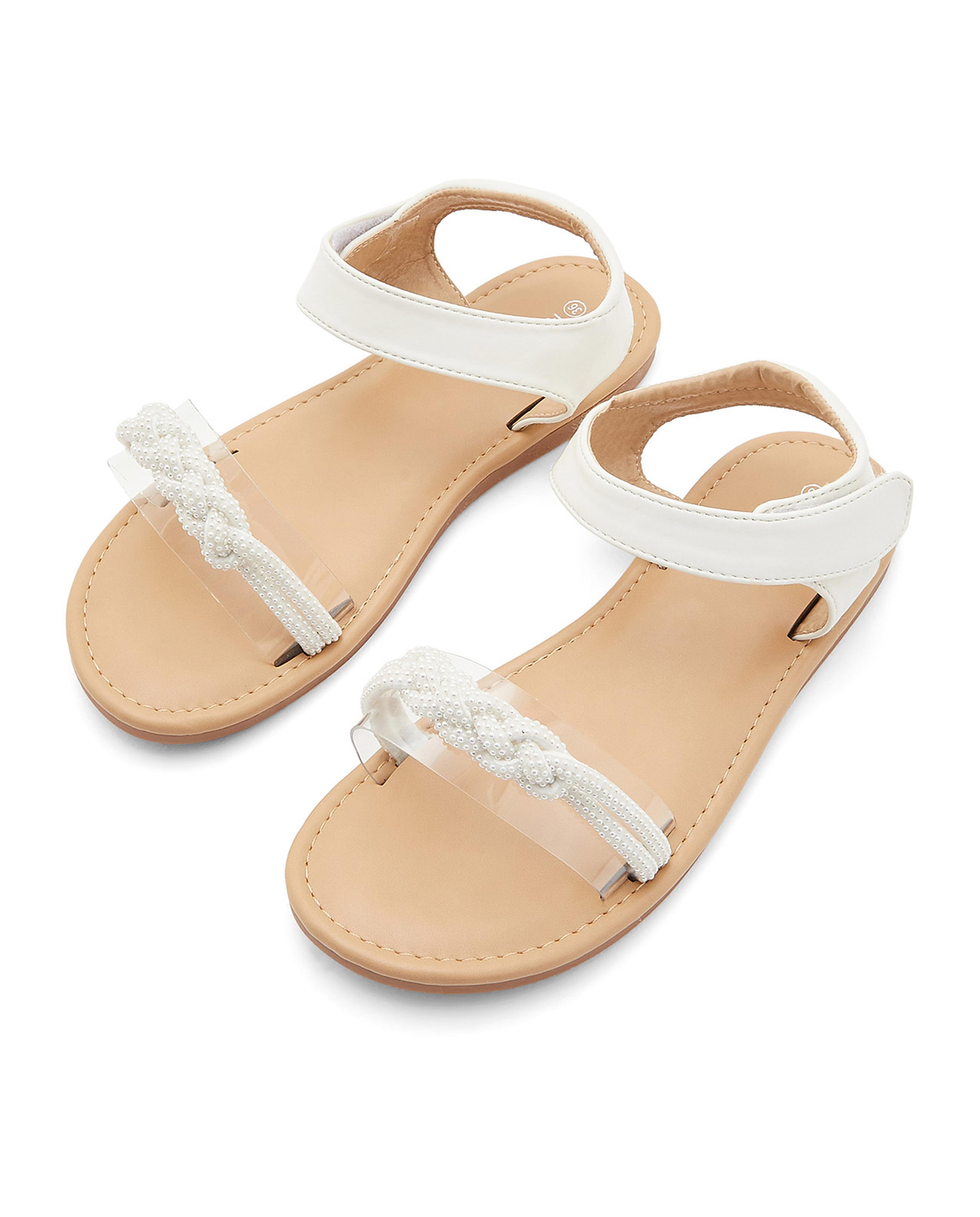Velcro Closure Flat Sandals