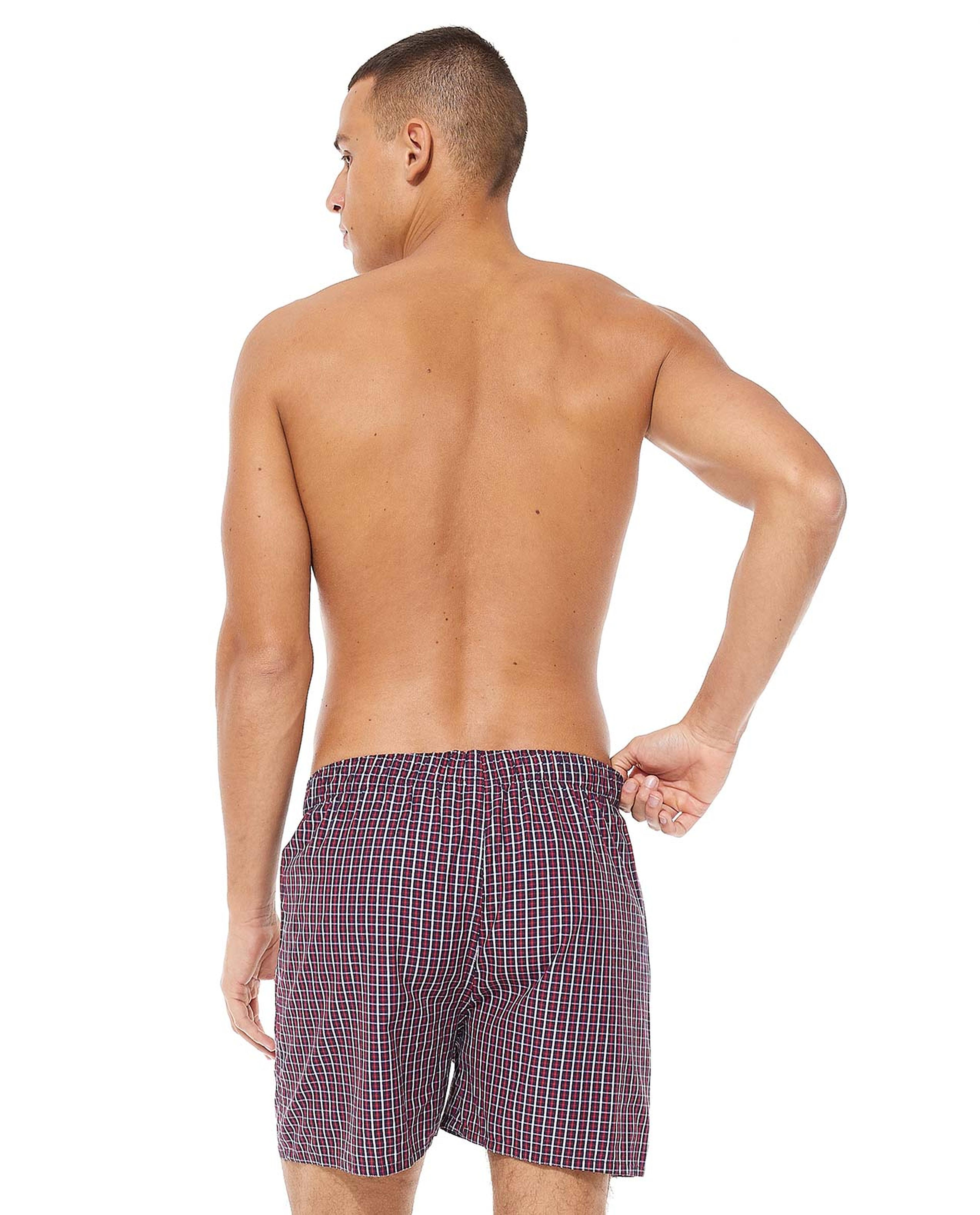 Checkered Woven Boxer