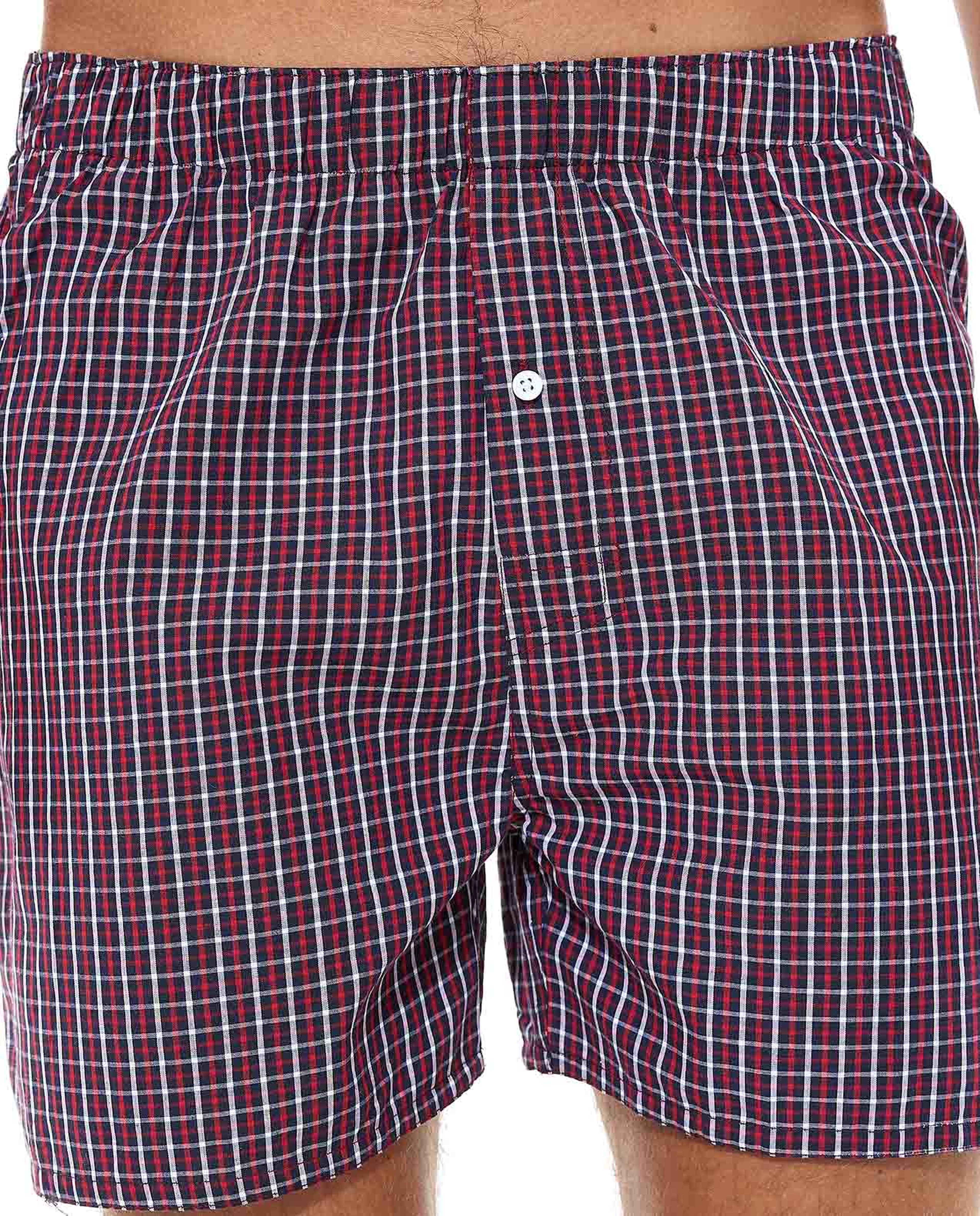 Checkered Woven Boxer