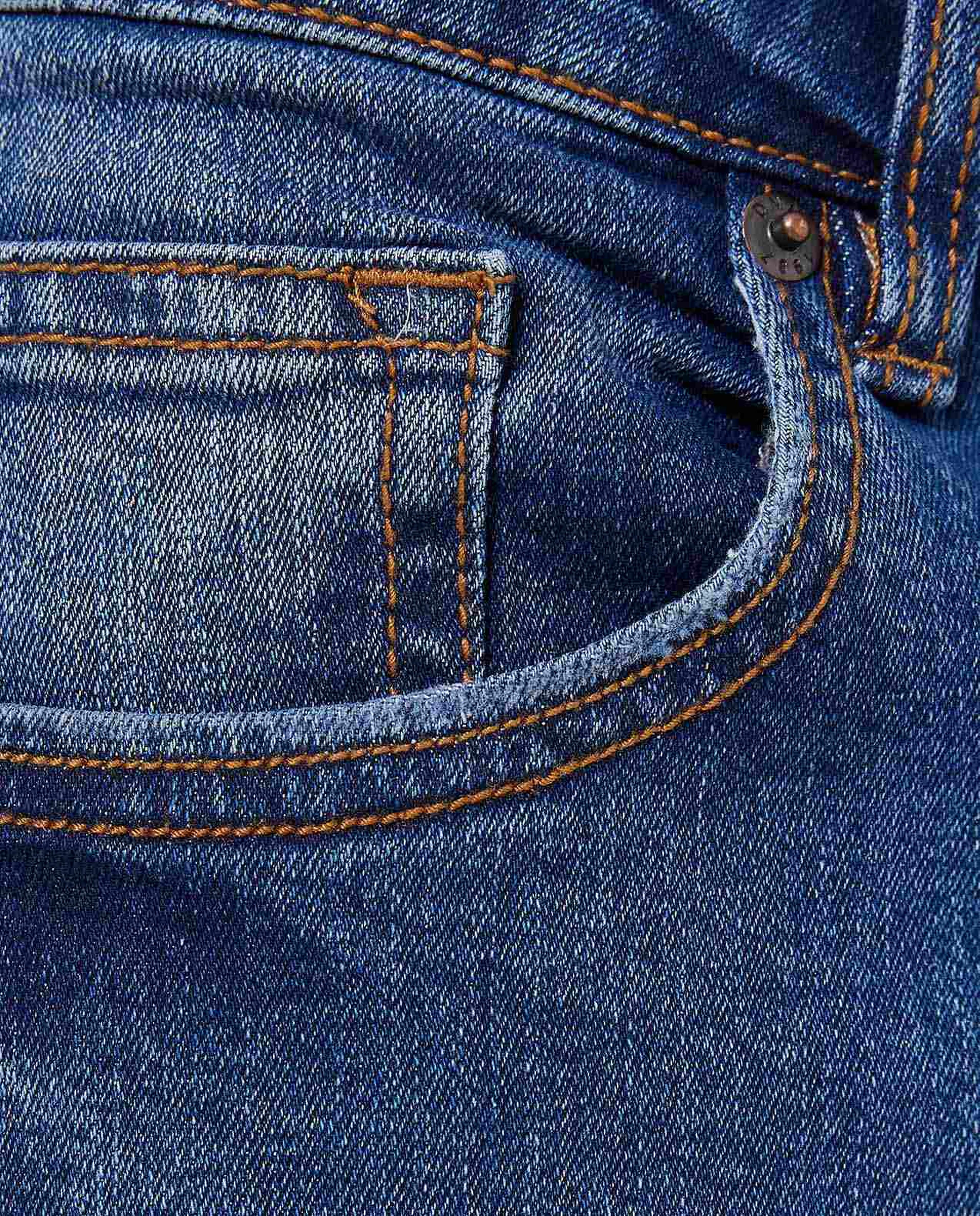 Solid Straight Fit Jeans with Button Closure