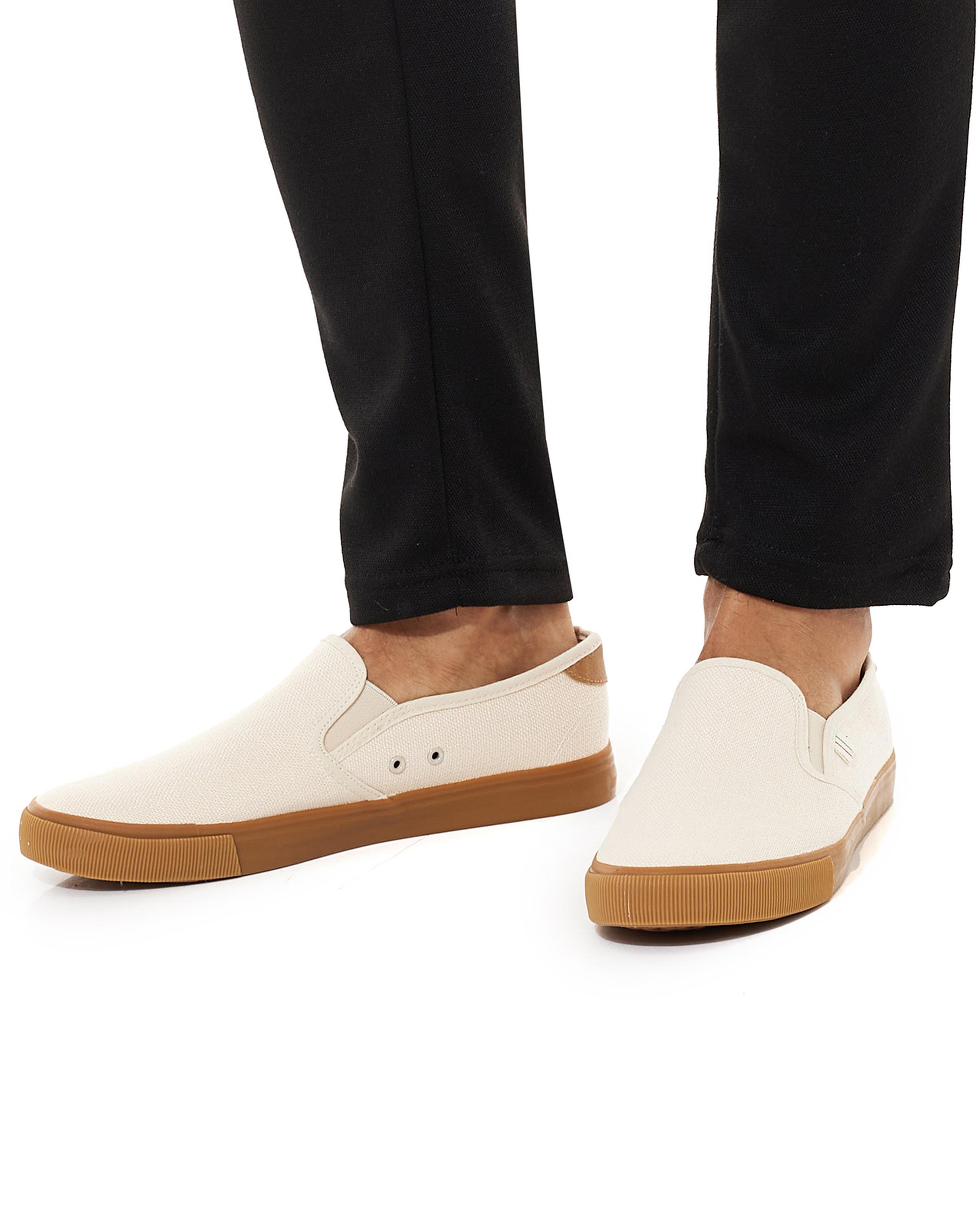 Solid Canvas Slip-On Shoes