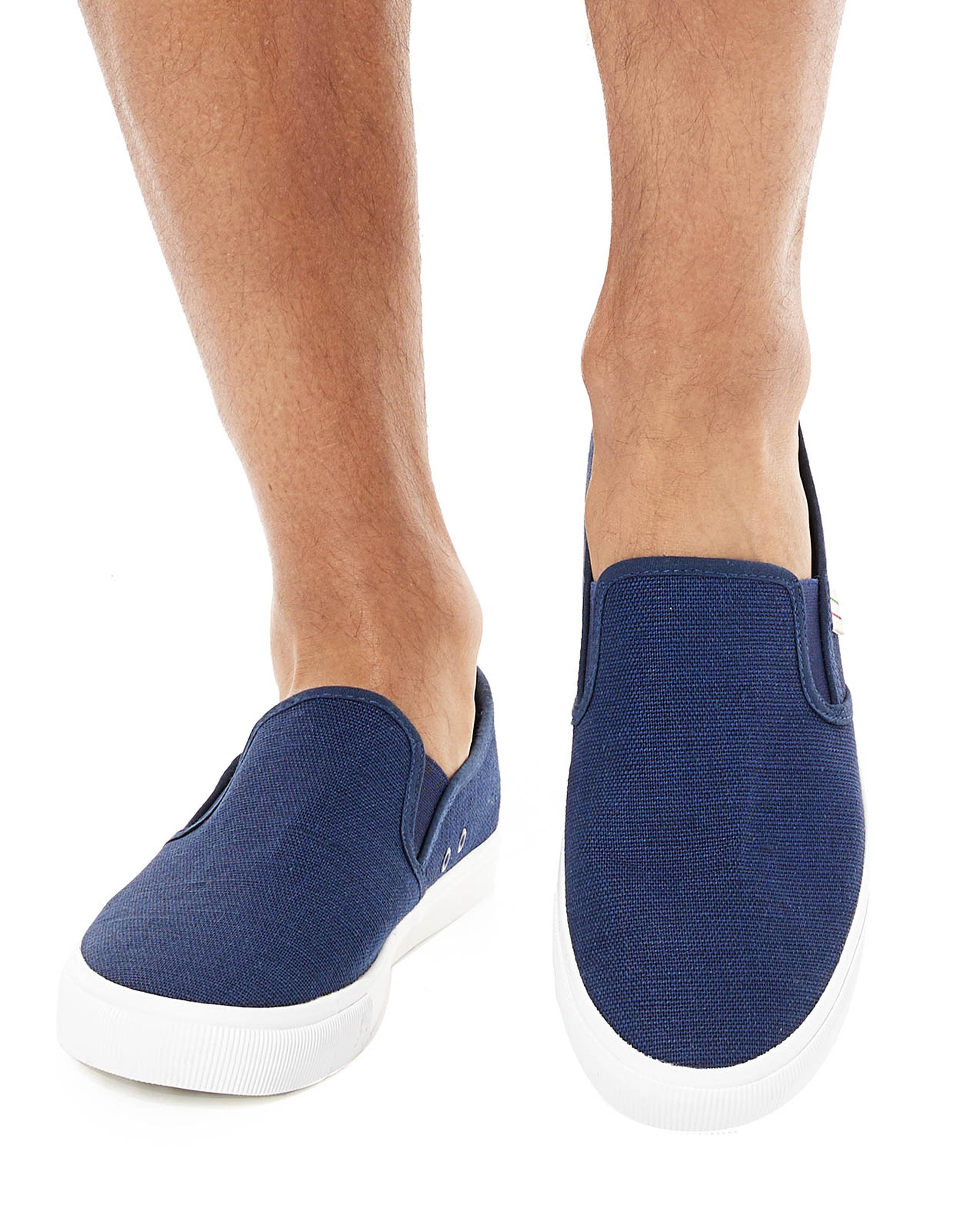 Solid Canvas Slip-On Shoes