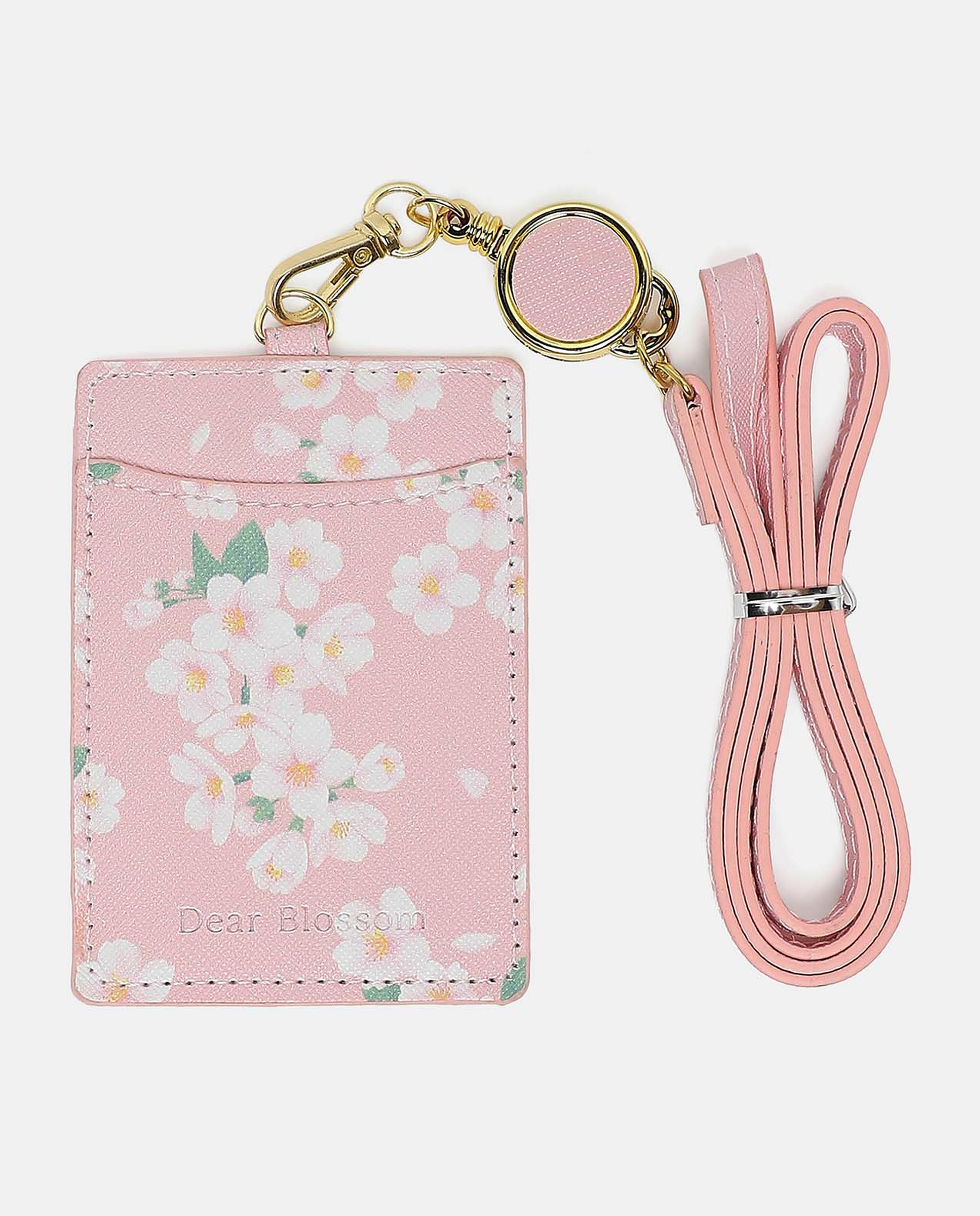 R&B Pink Floral Print ID Holder