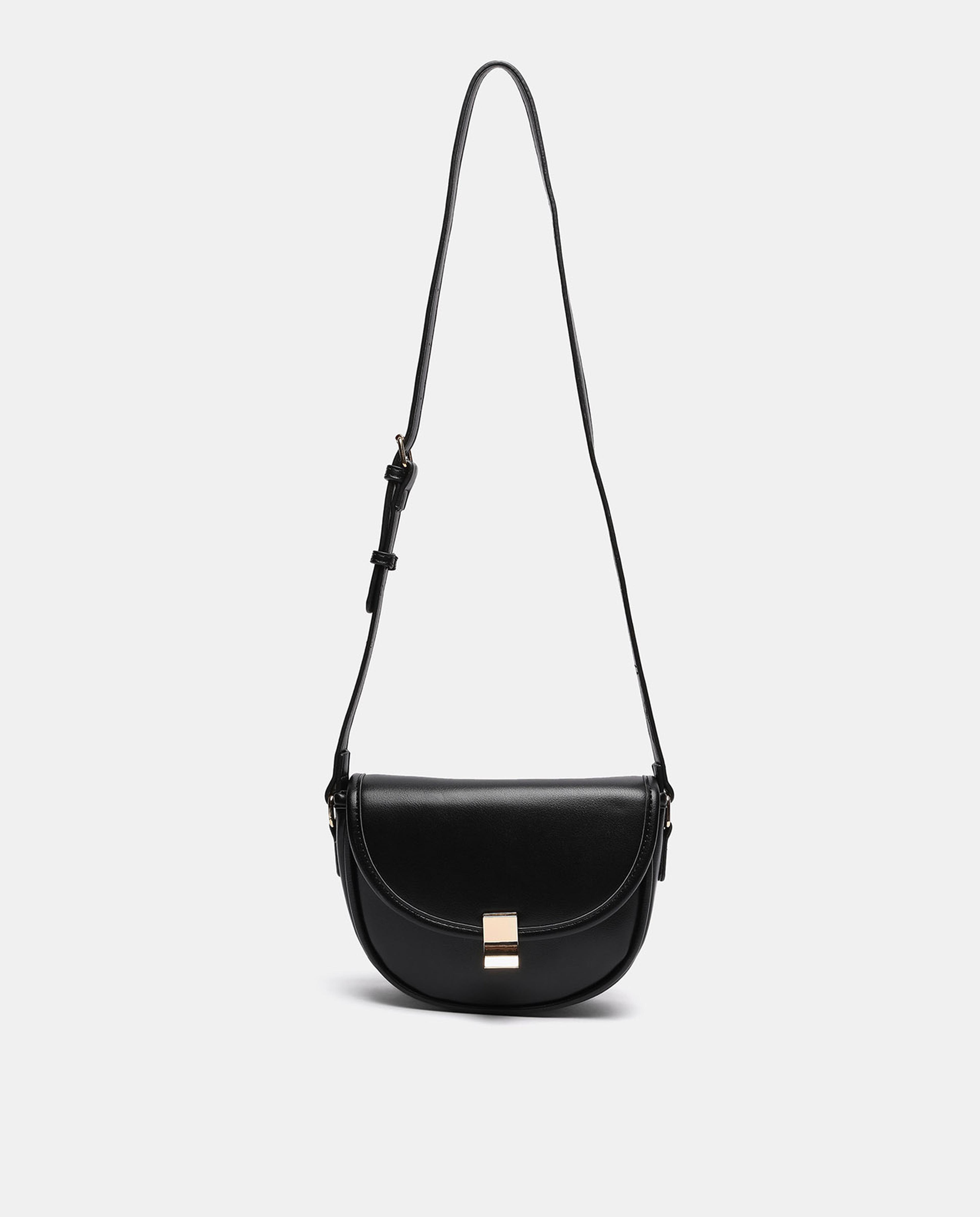 R&B Black Half Moon Sling Bag