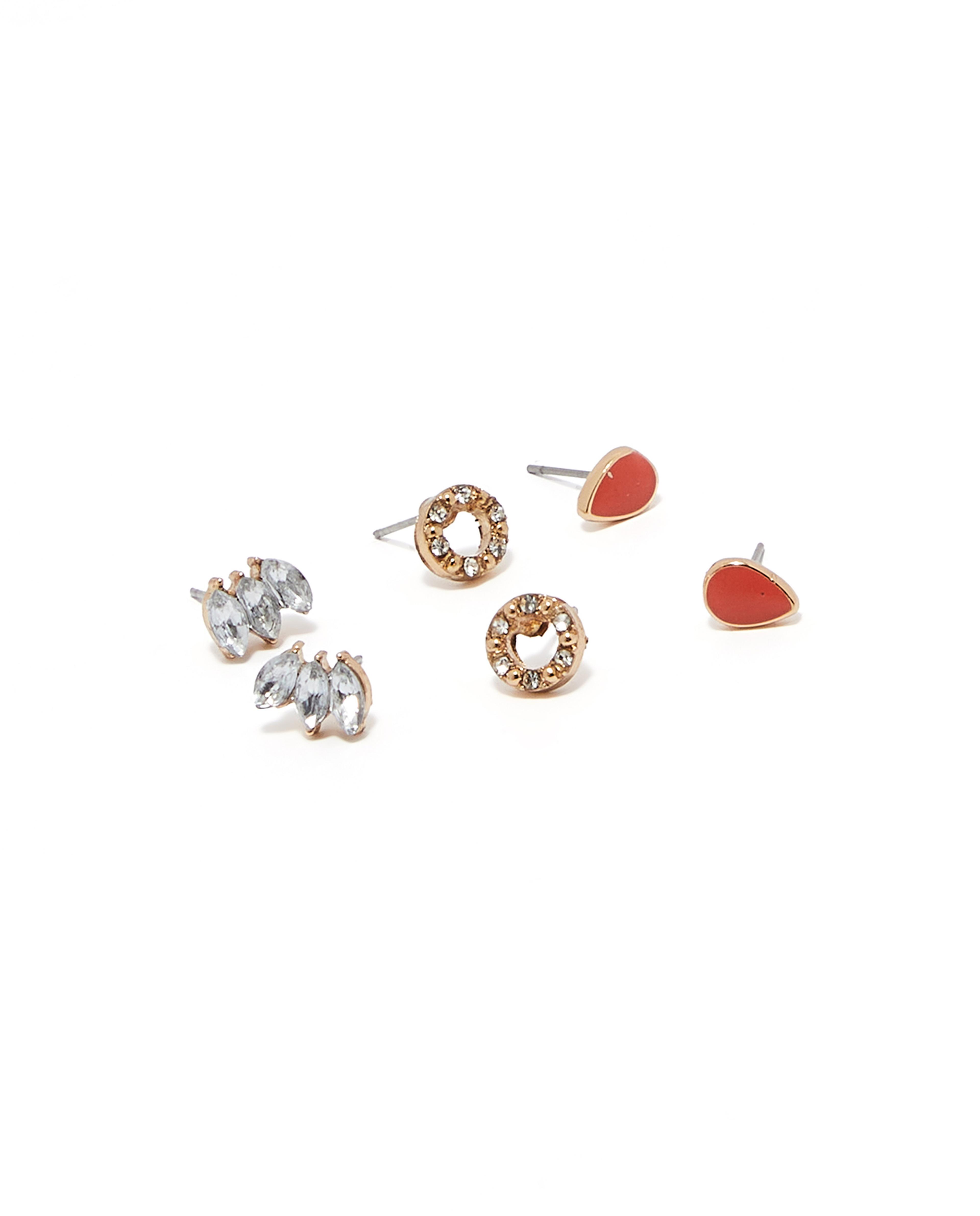 Multipack Stud Earrings Set