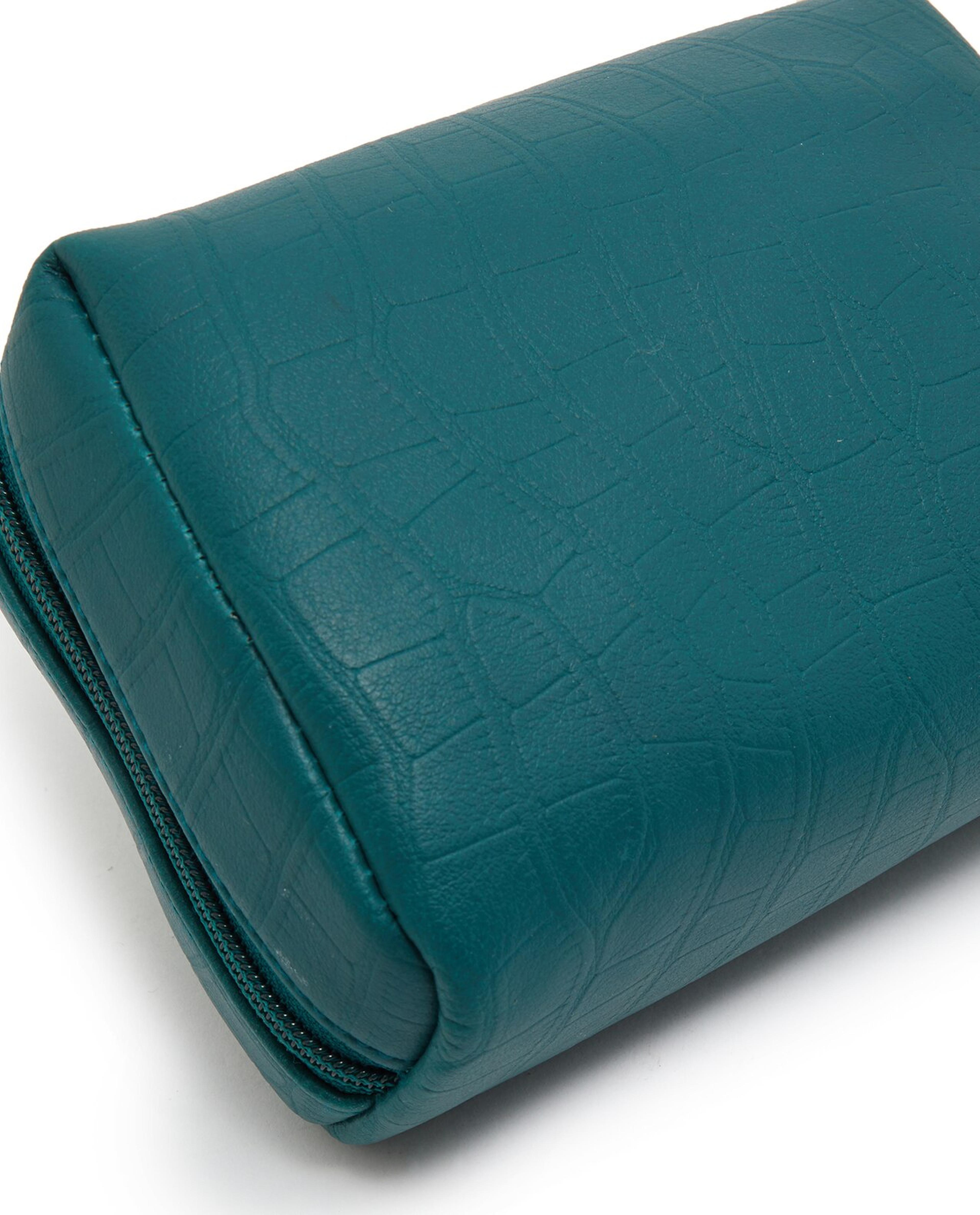 Textured Cosmetic Pouch