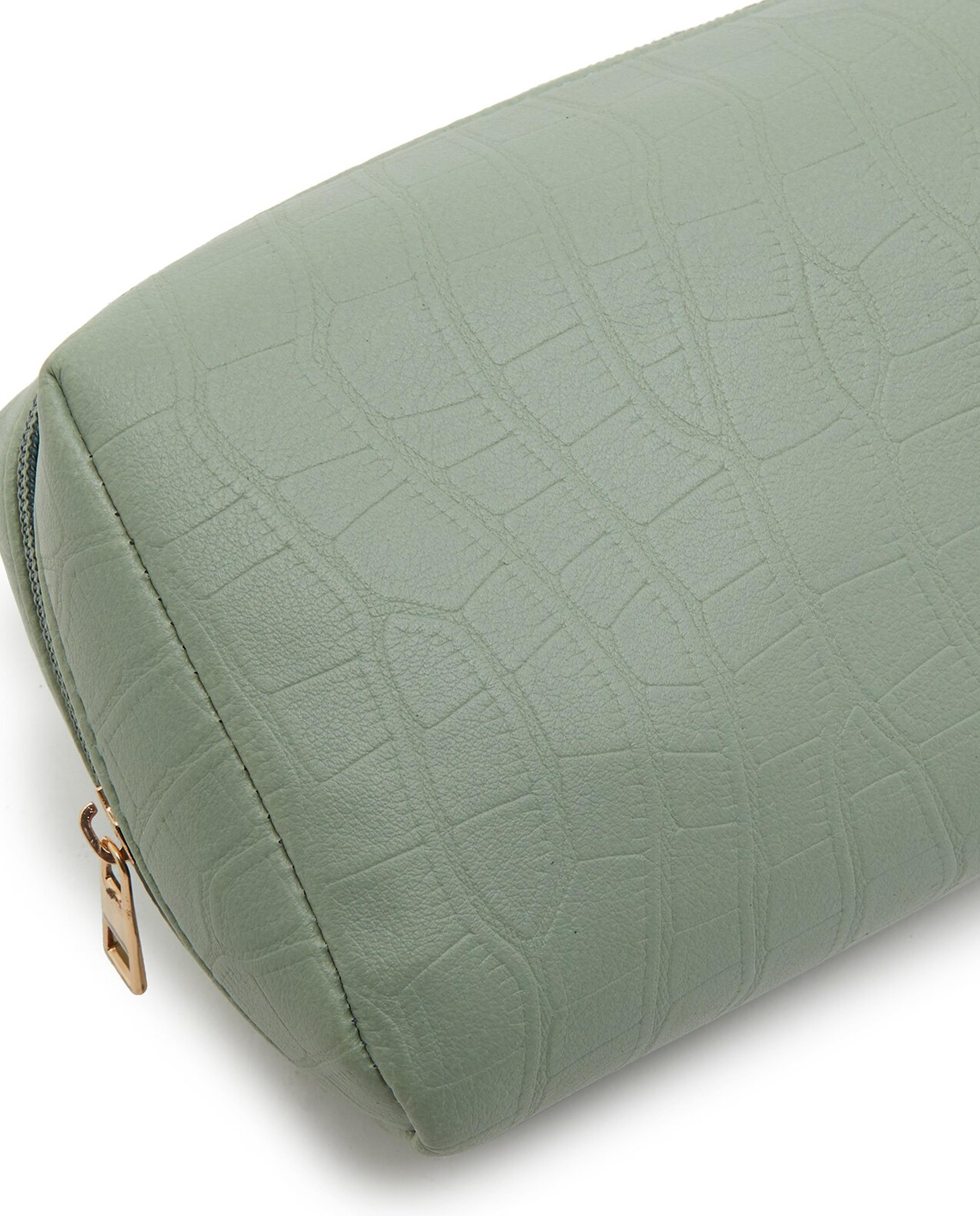 Textured Cosmetic Pouch
