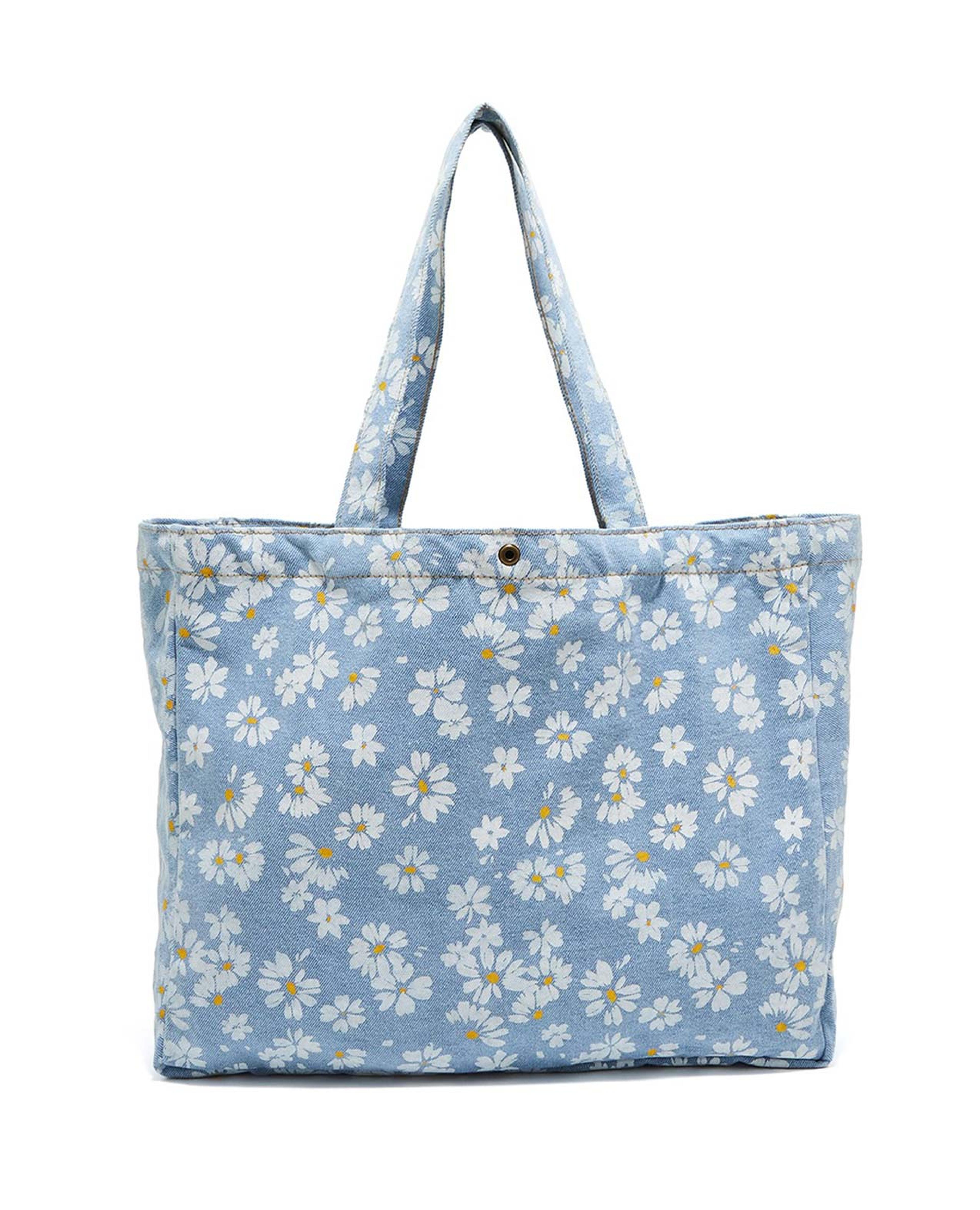 Floral Print Tote Bag
