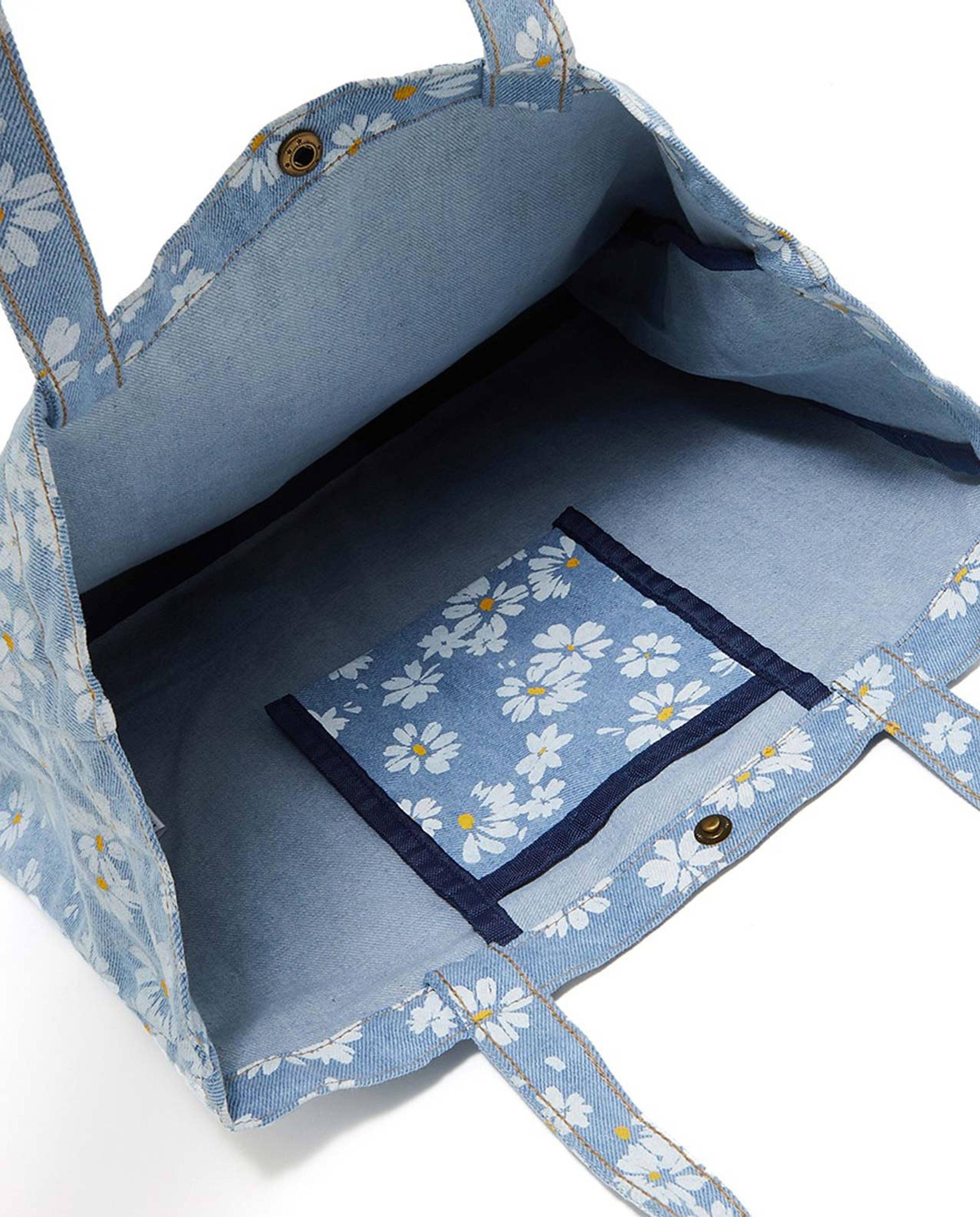 Floral Print Tote Bag
