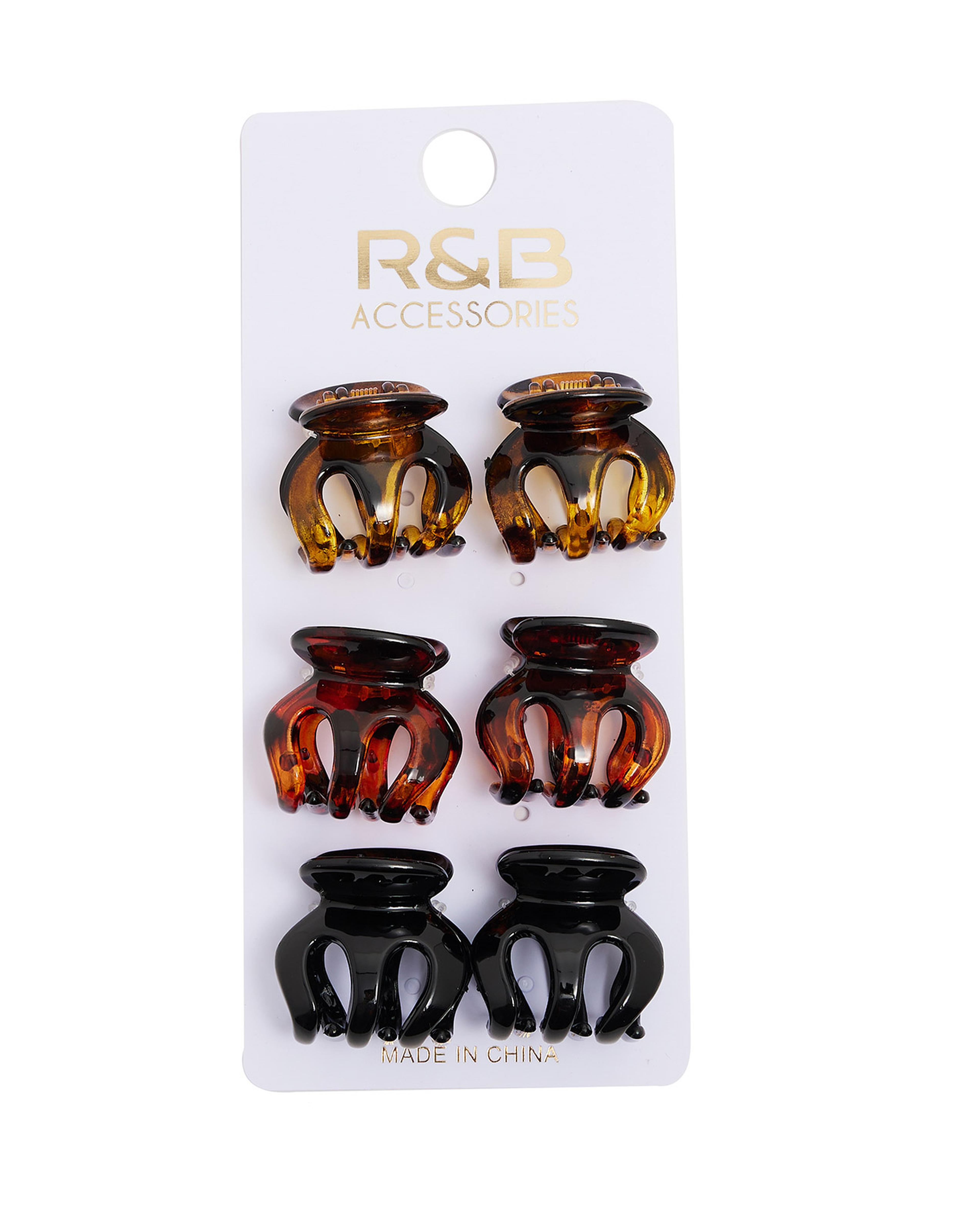 Pack of 6 Mini Claw Clips