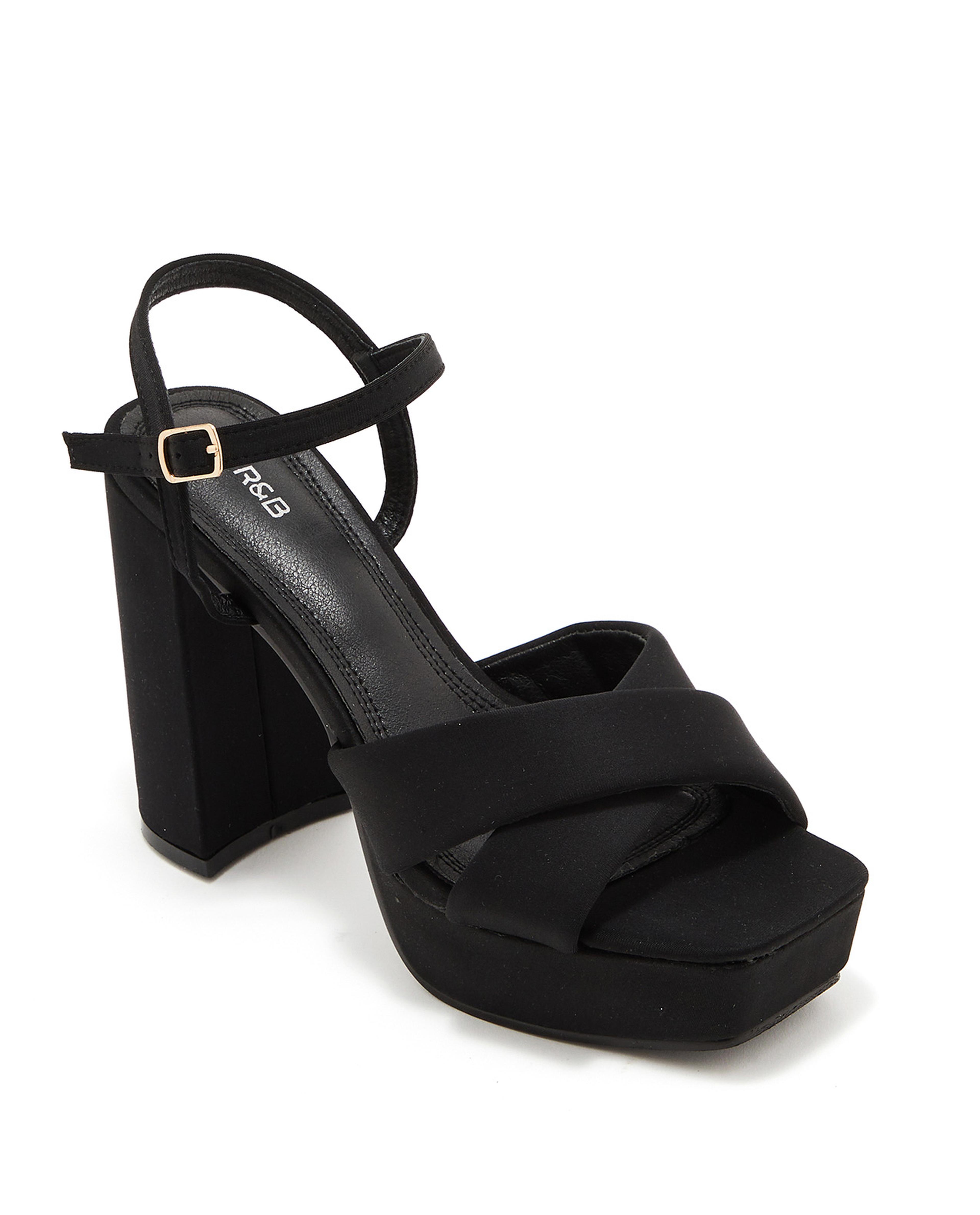 Ankle Strap Block Heel Sandals