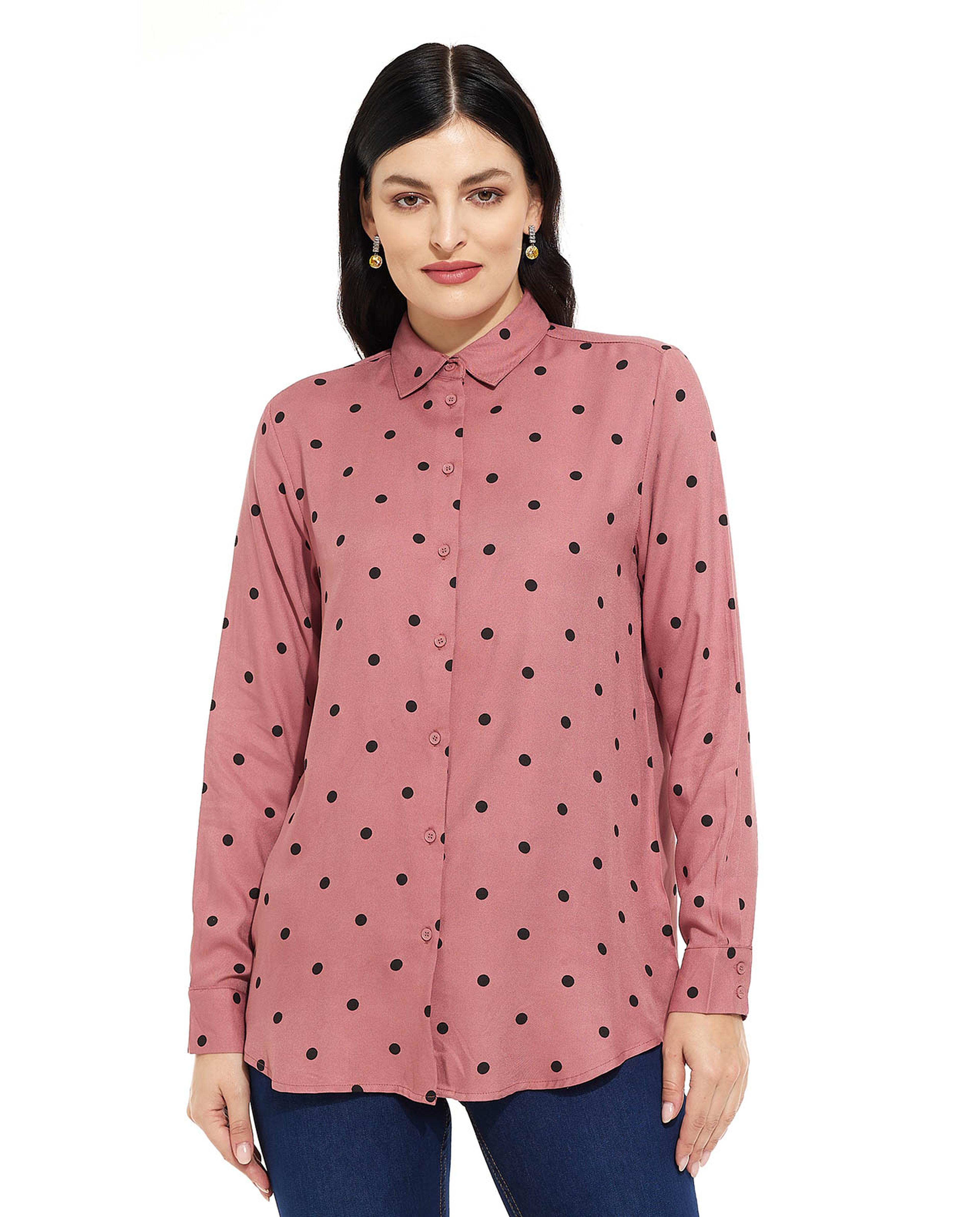 Polka dots best sale tops online shopping