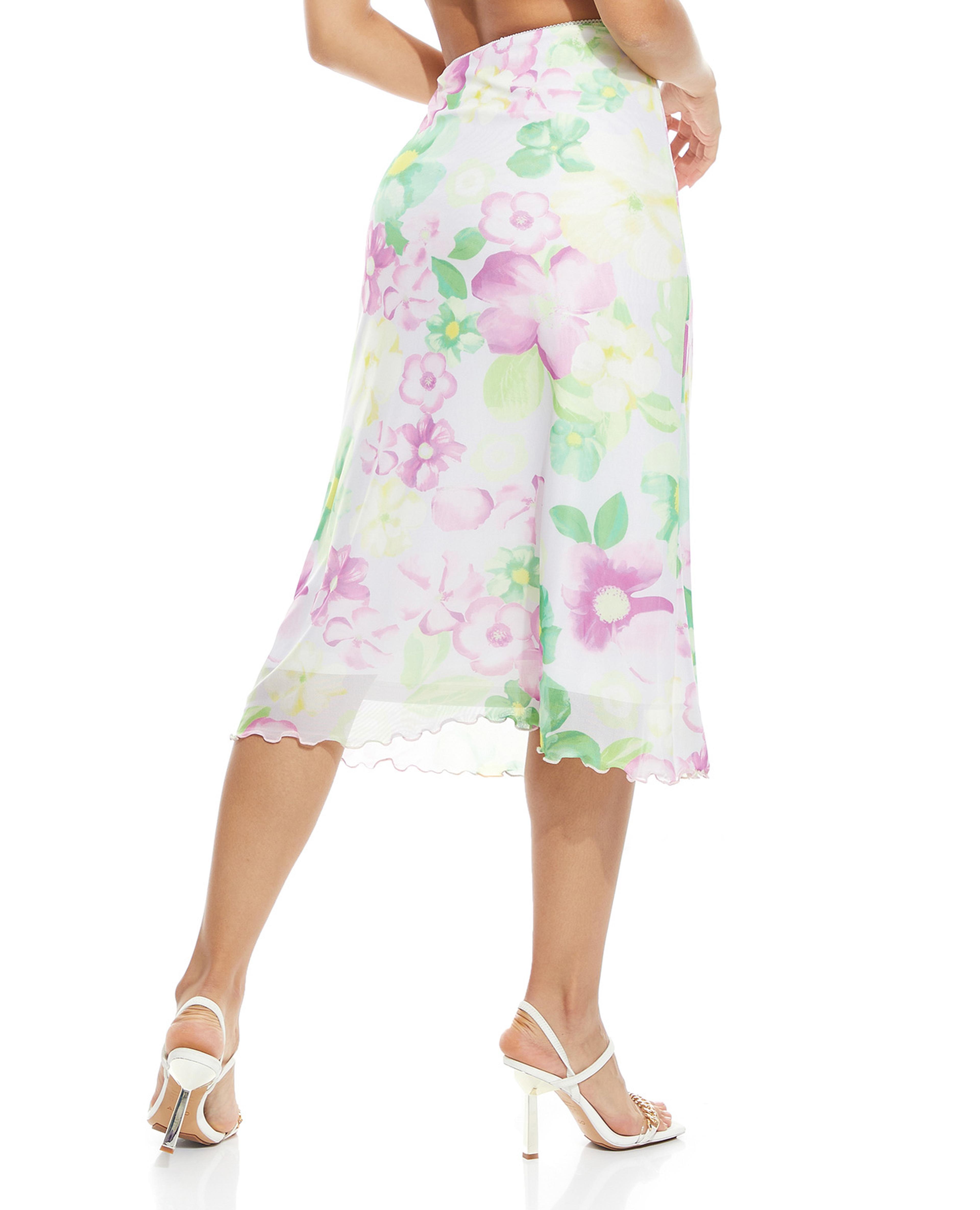 Printed Pencil Cut Skirt