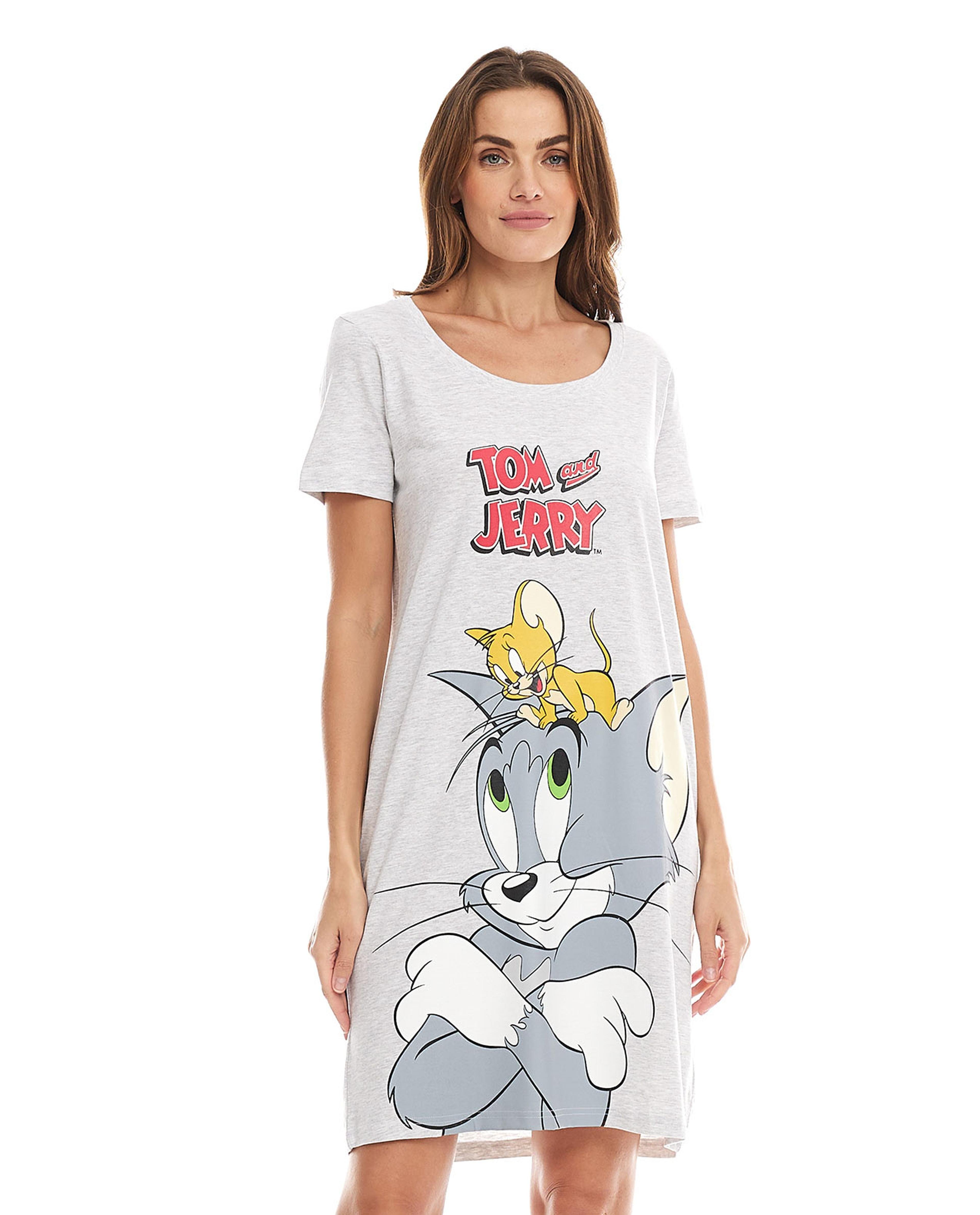 Tom and Jerry Printed Nightdress