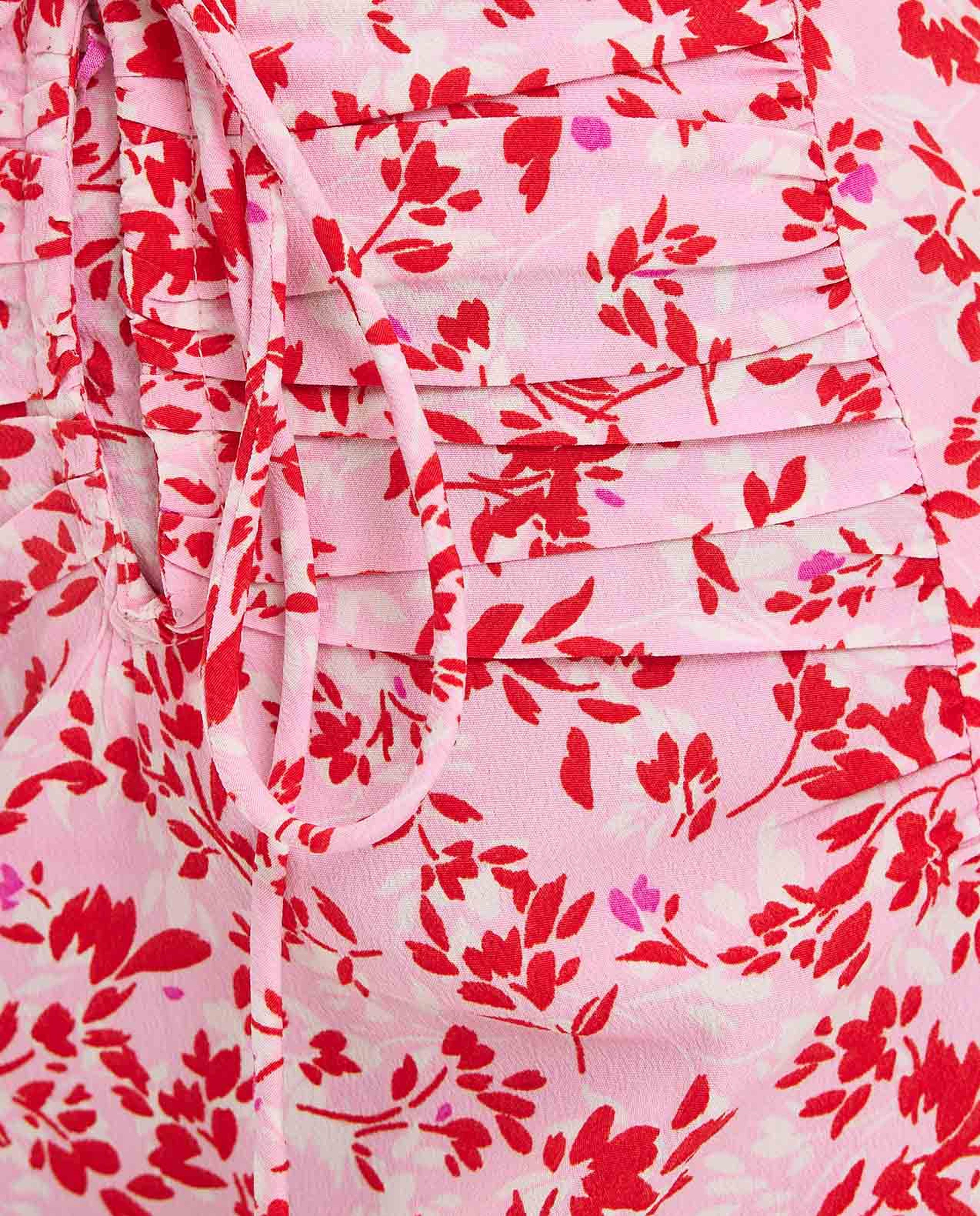 Floral Printed Straight Midi Skirt