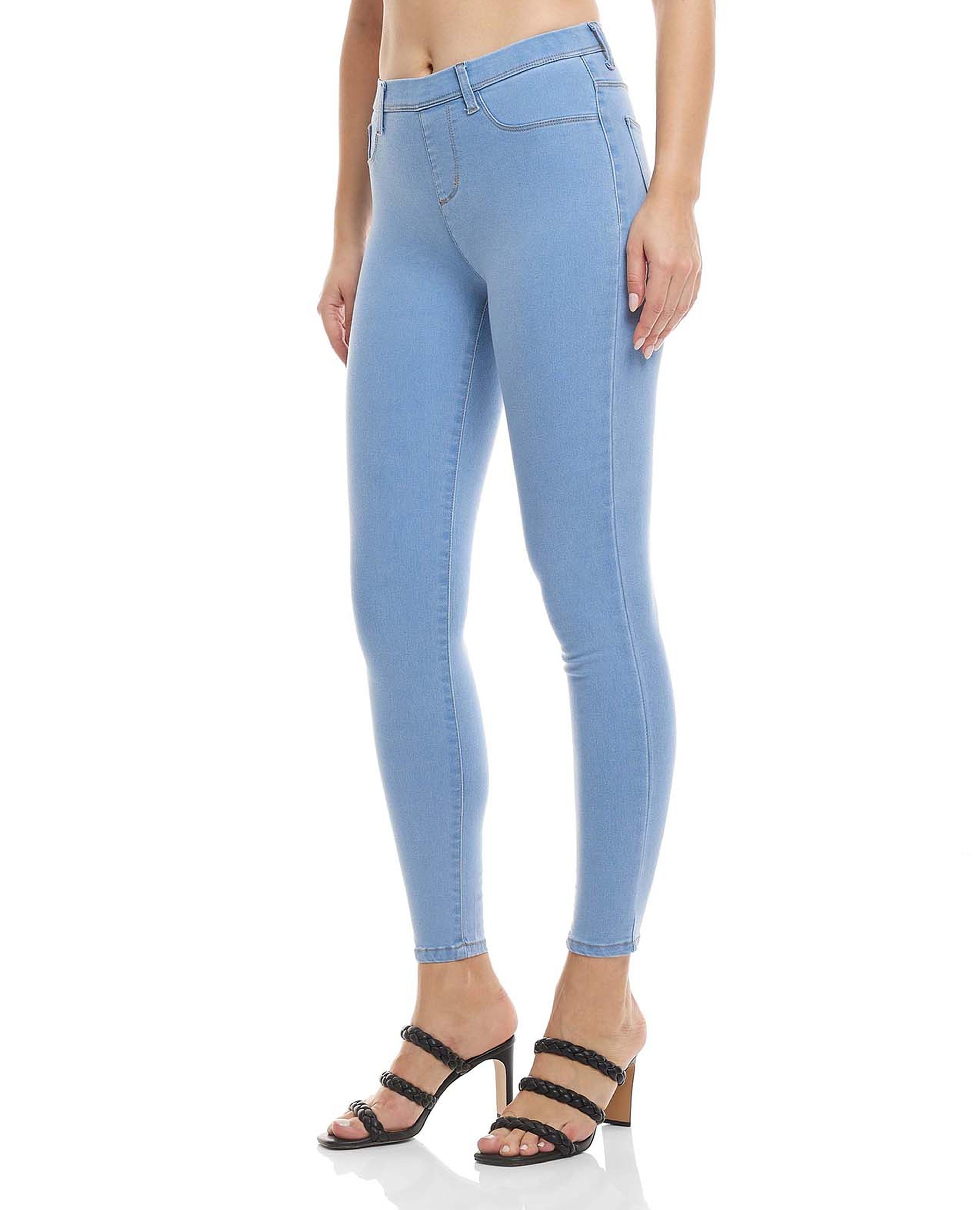 Skinny Fit Jeggings with Elastic Waistband