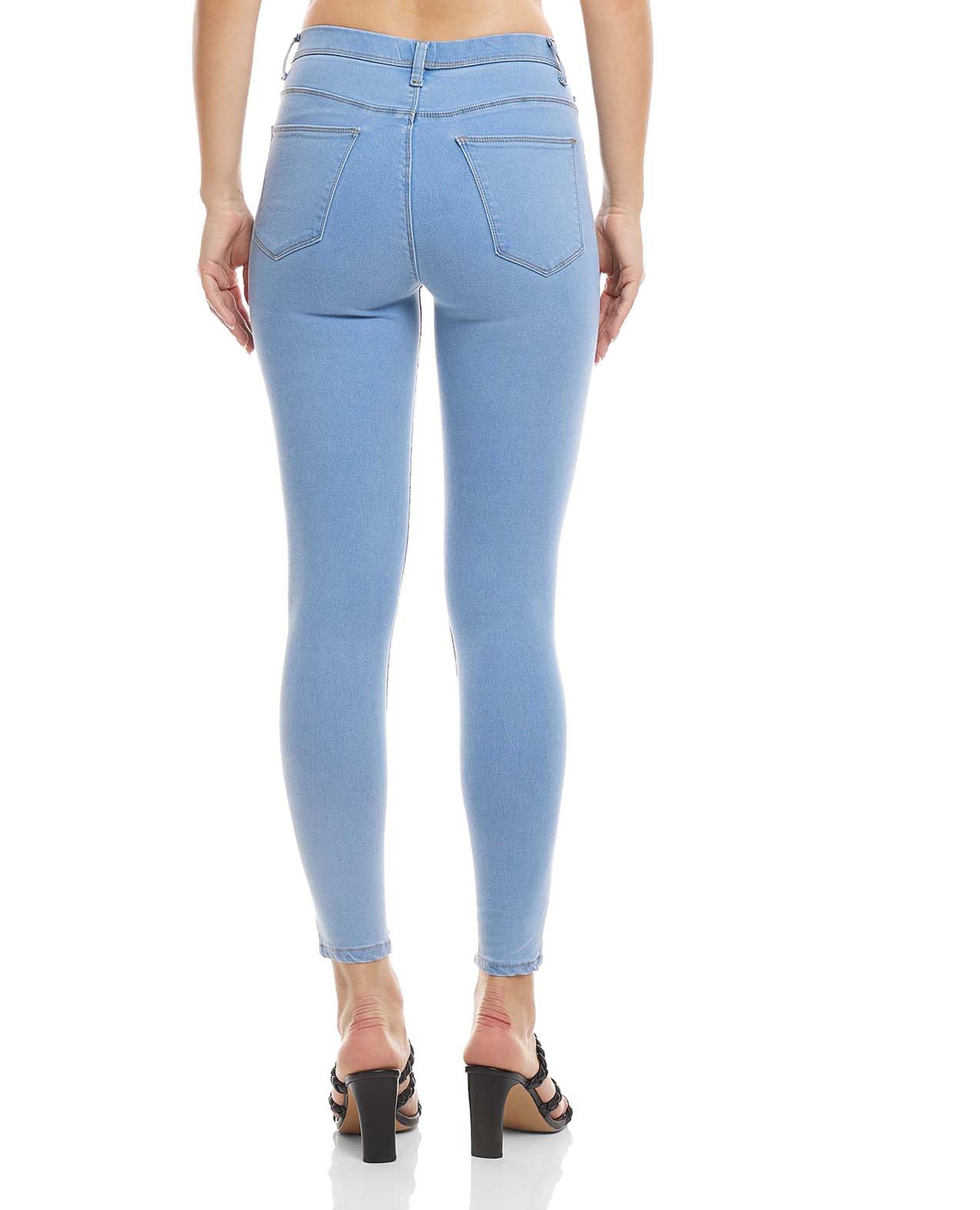 Skinny Fit Jeggings with Elastic Waistband