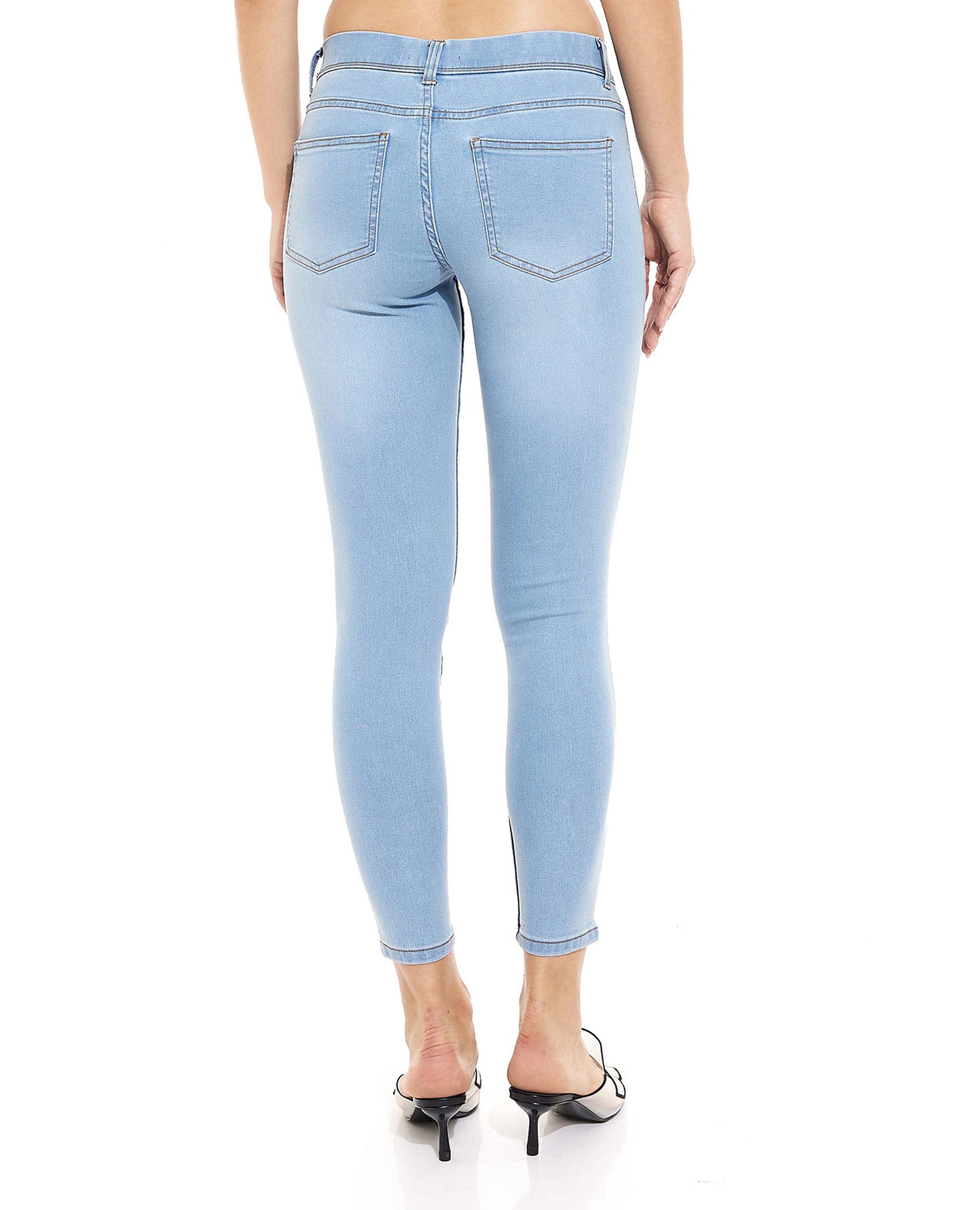 Solid Jeggings with Elastic Waist