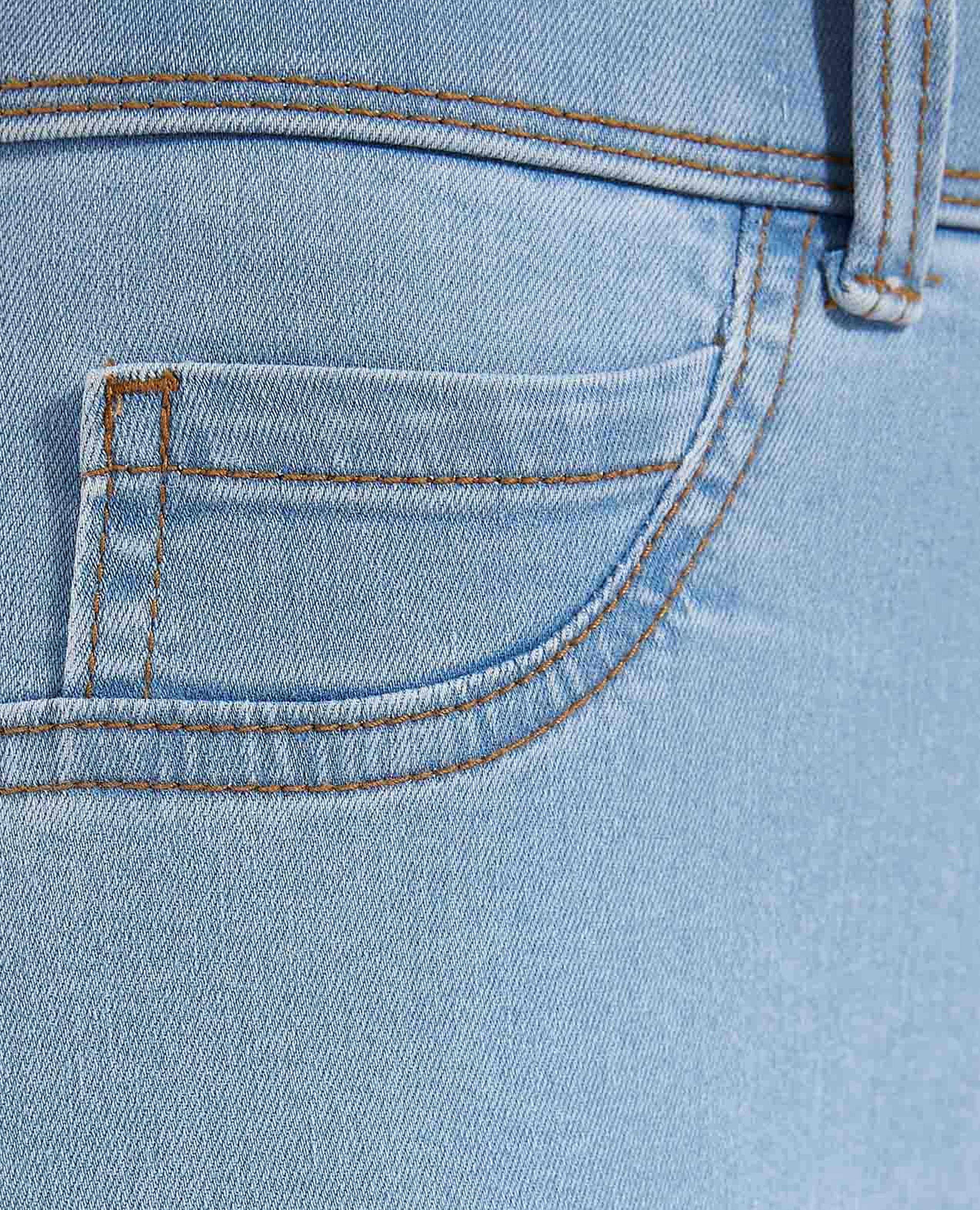Solid Jeggings with Elastic Waist