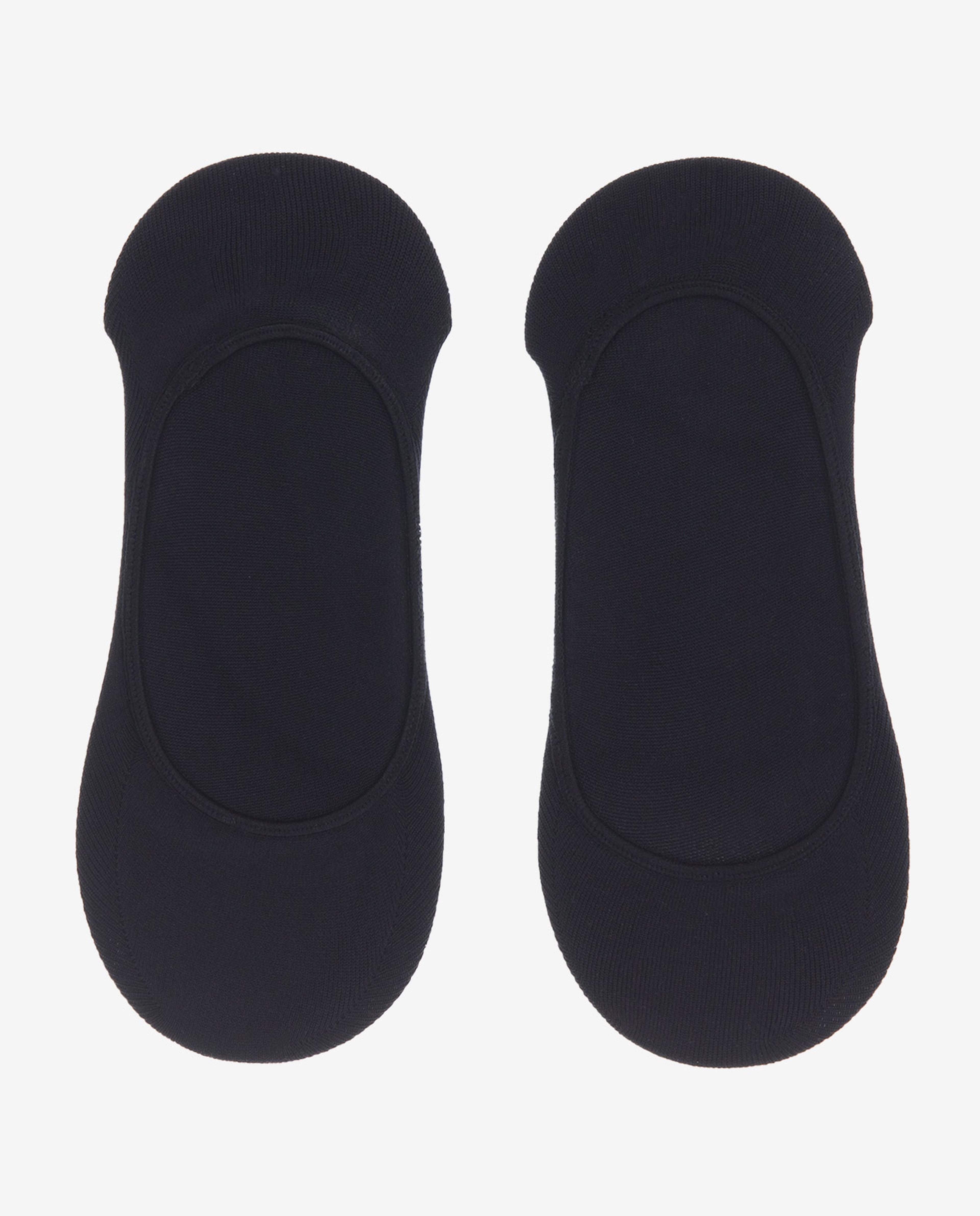 Black Footliner Socks 3 In 1