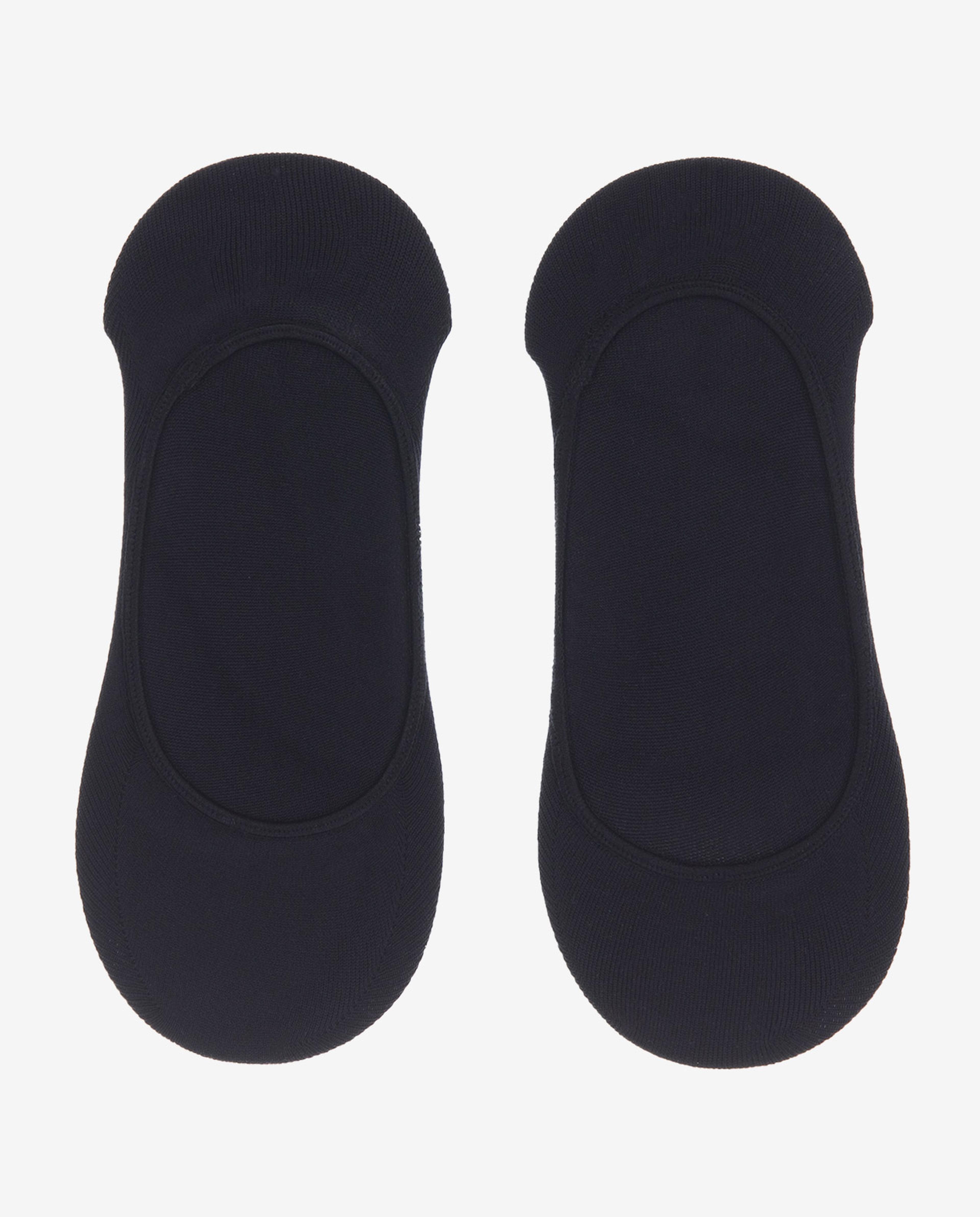 Black Footliner Socks 3 In 1