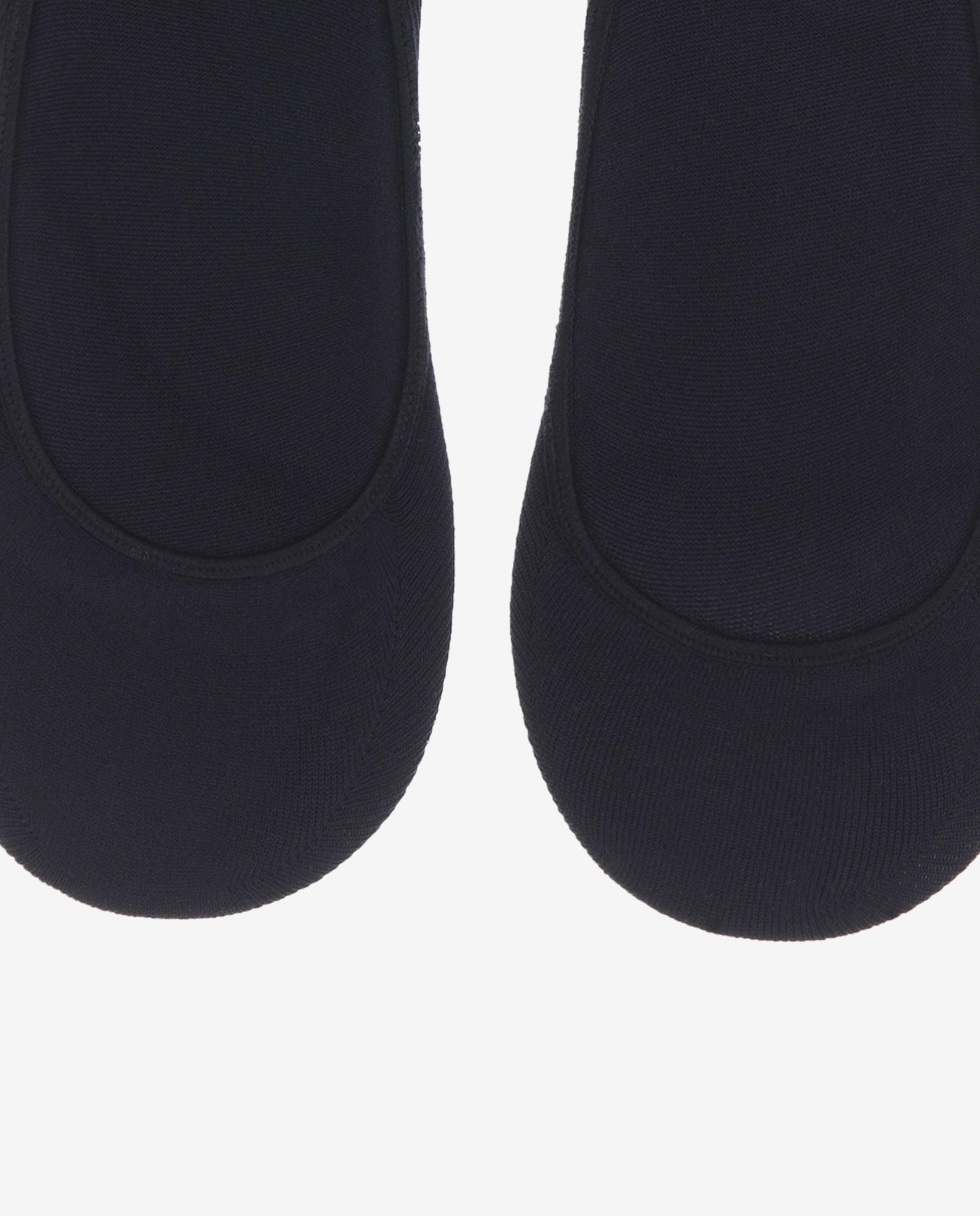 Black Footliner Socks 3 In 1