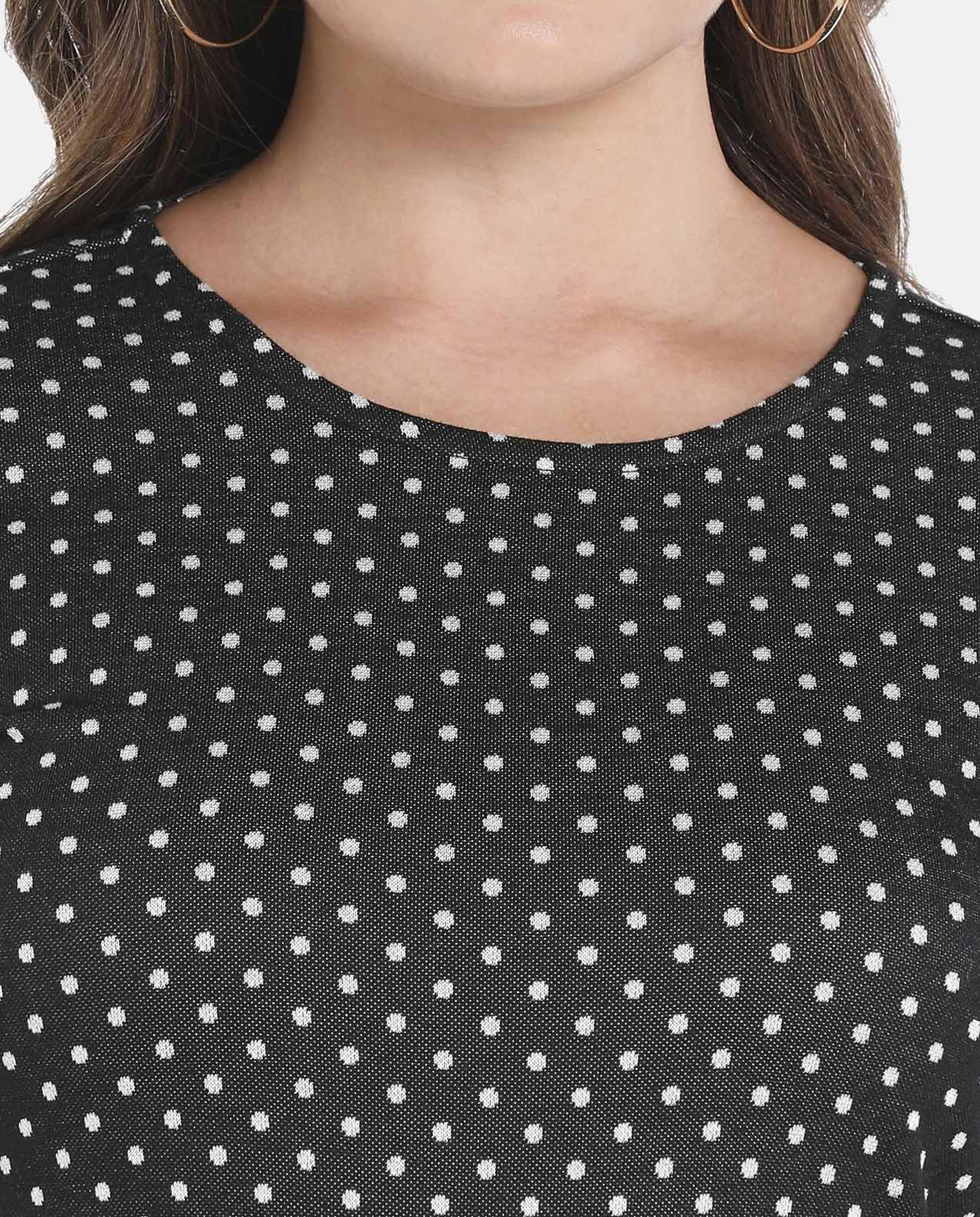 Black Polyester Dress