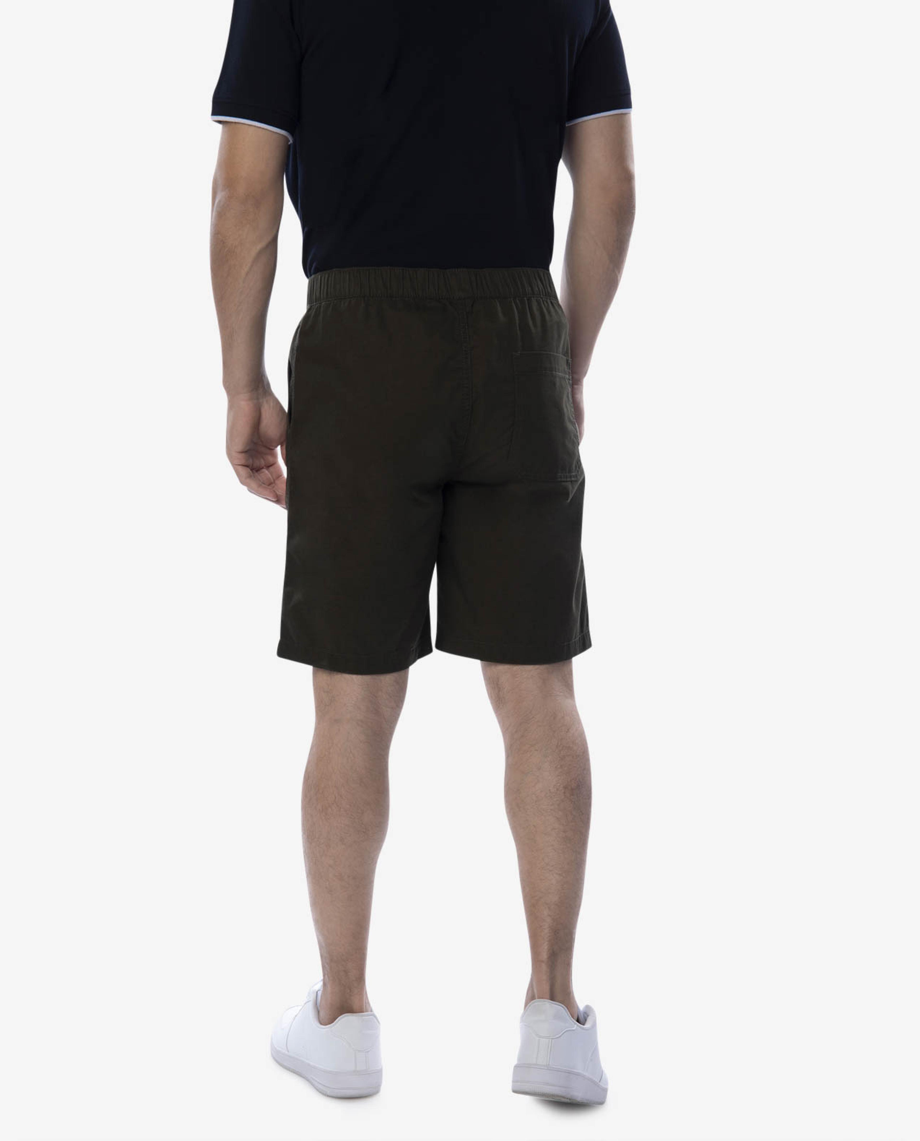 Green Woven Shorts