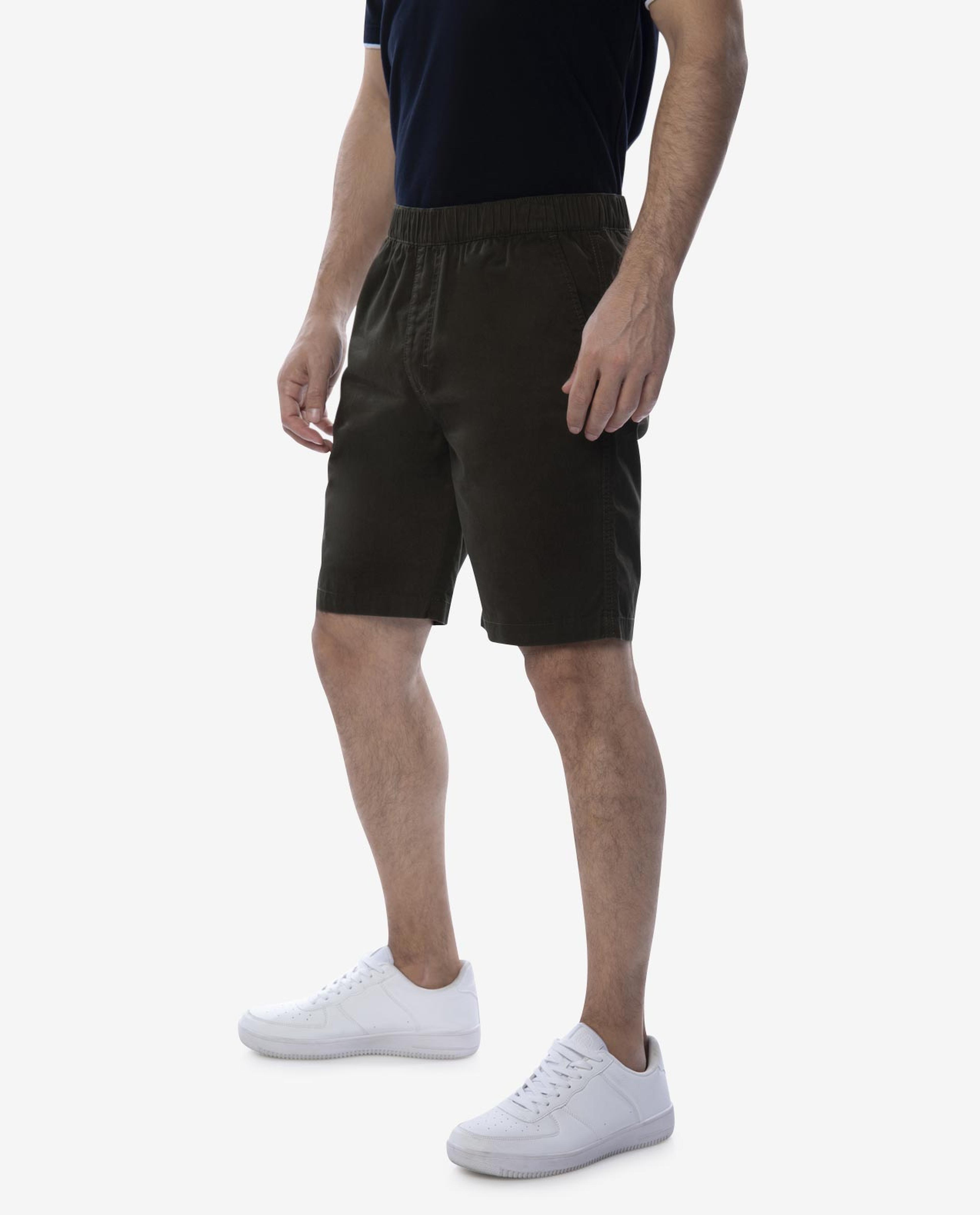 Green Woven Shorts