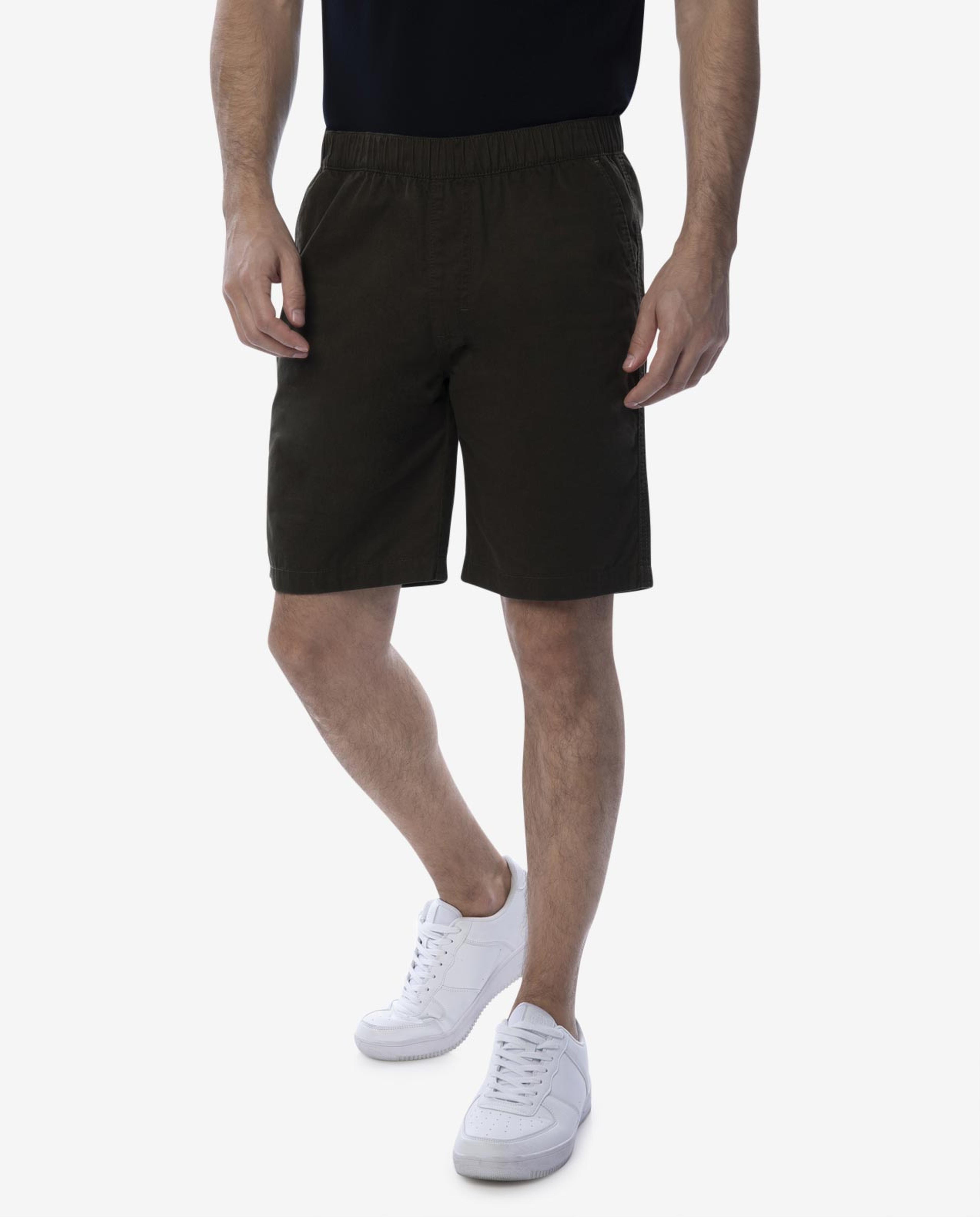 Green Woven Shorts