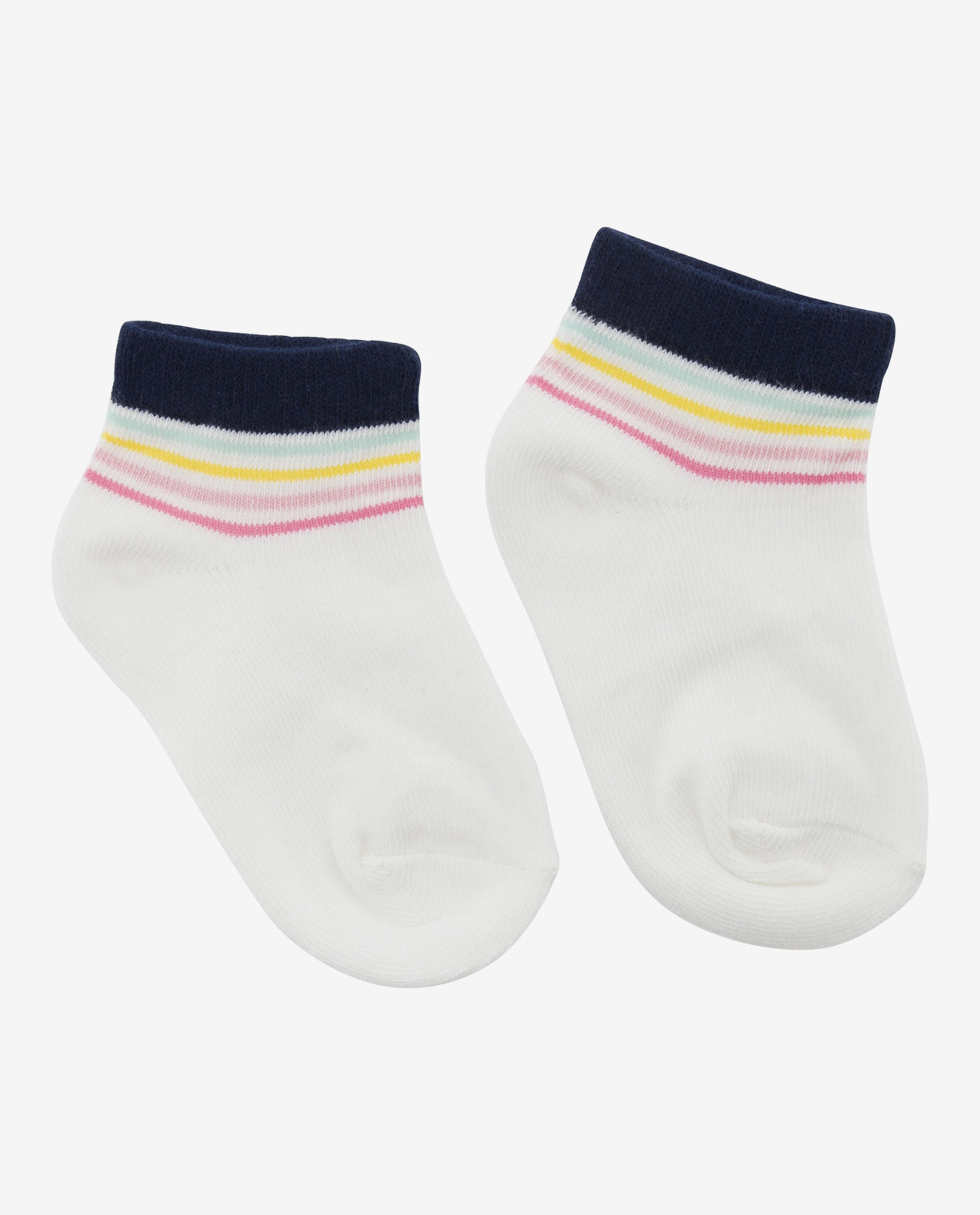 Multi Ankle Socks-Pack Of 3