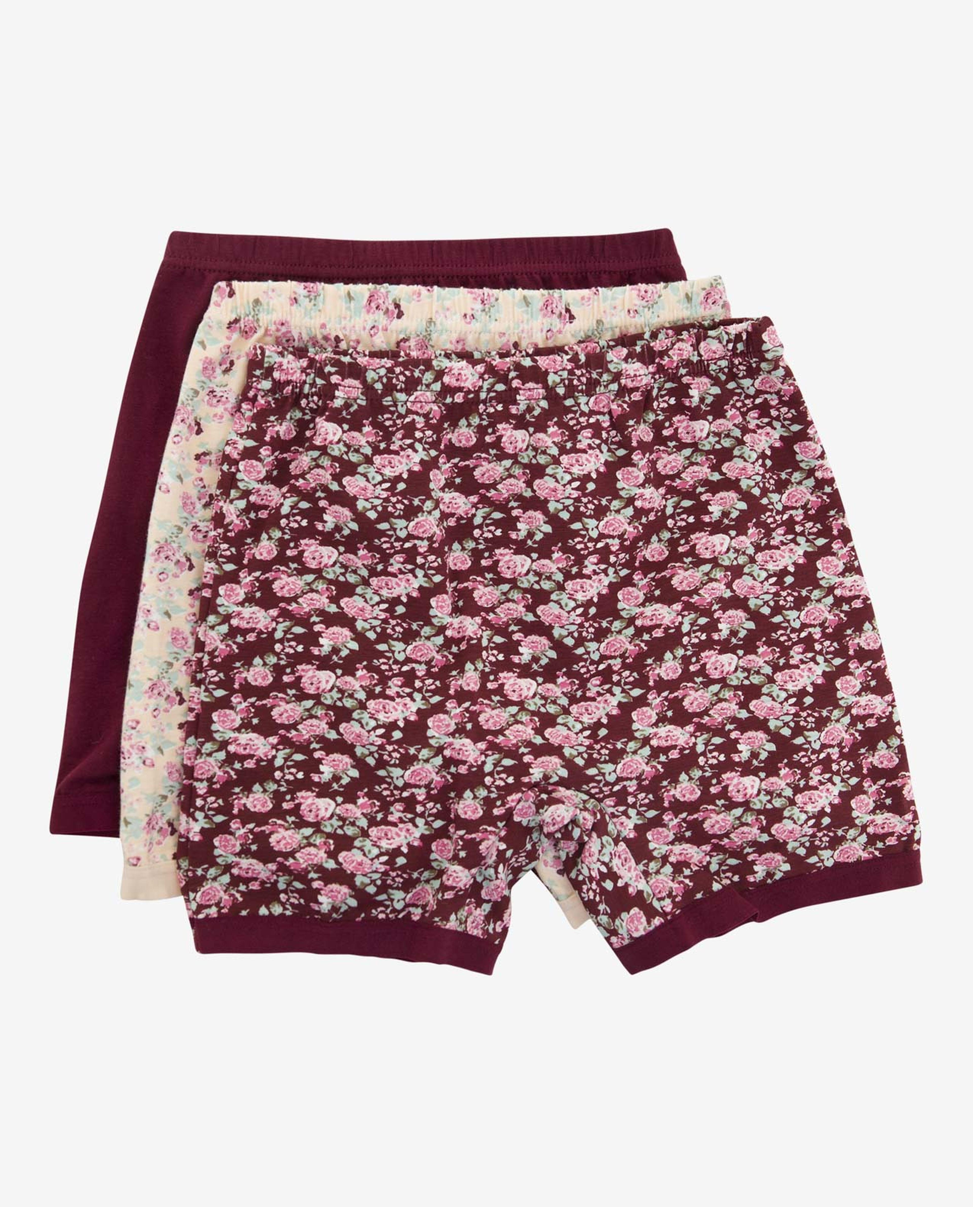Multi-Colored Elastic Bikini Bottom Shorts