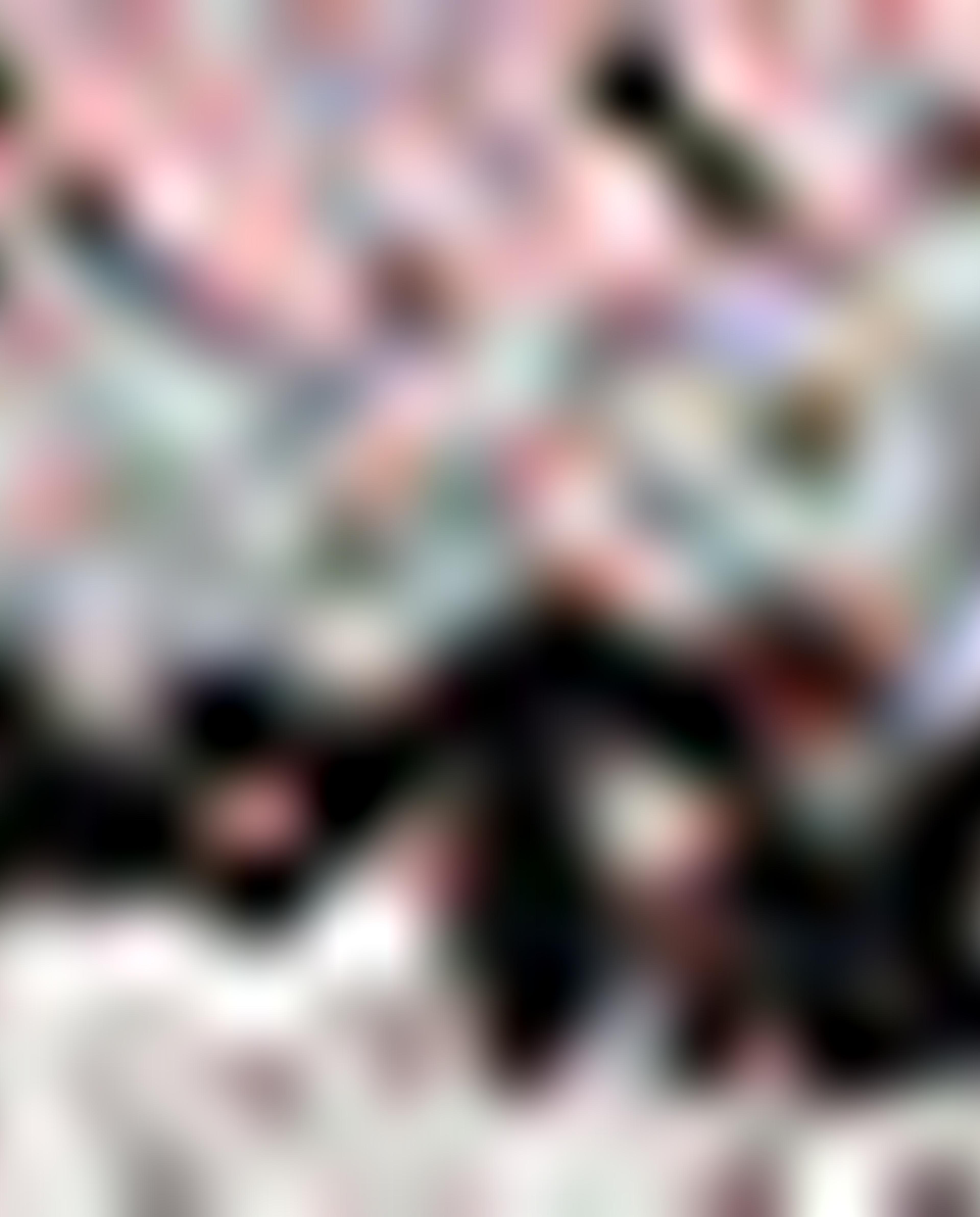 Multi-Colored Retro Floral Scrunchie Set of 4