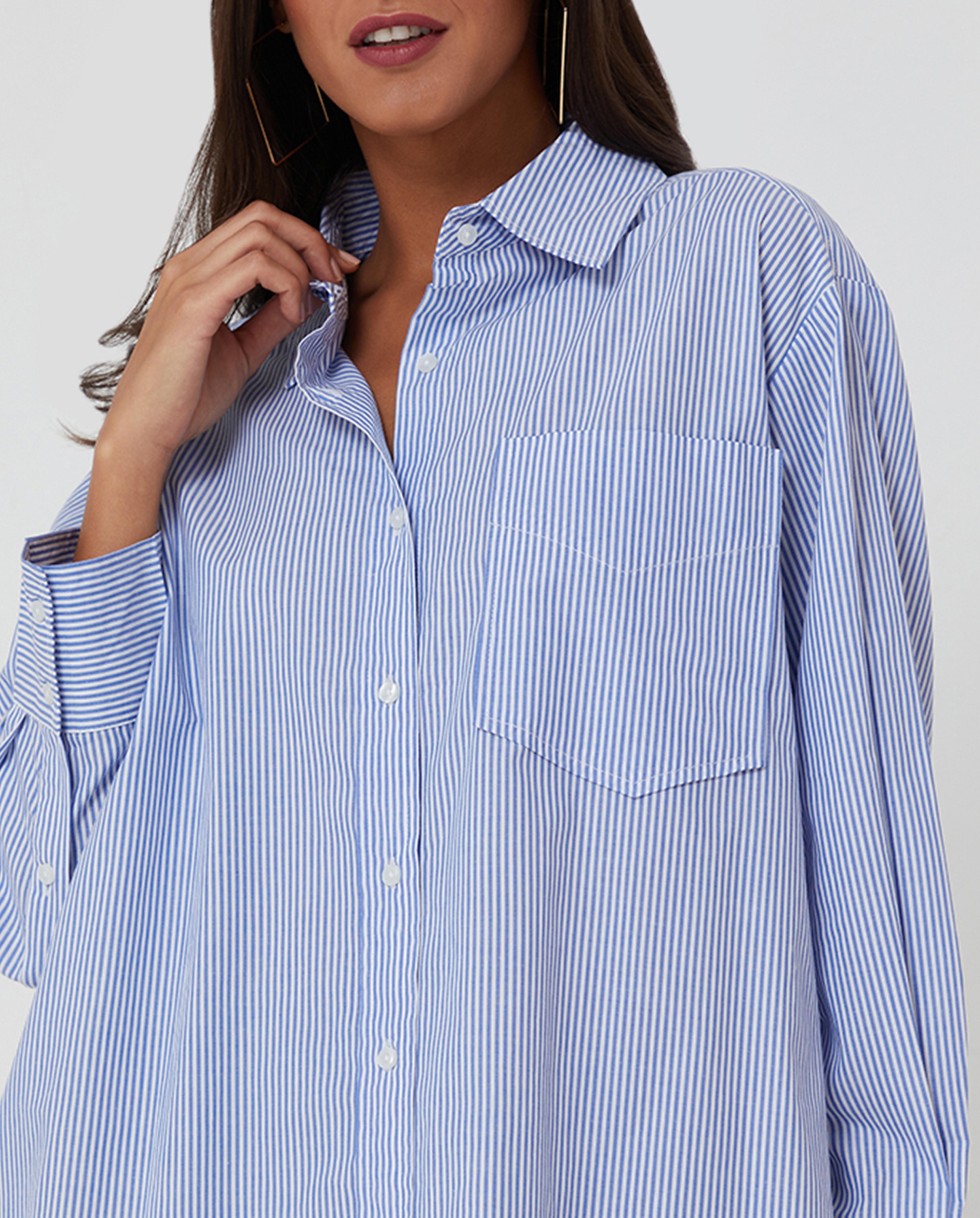 Navy Woven Tunic