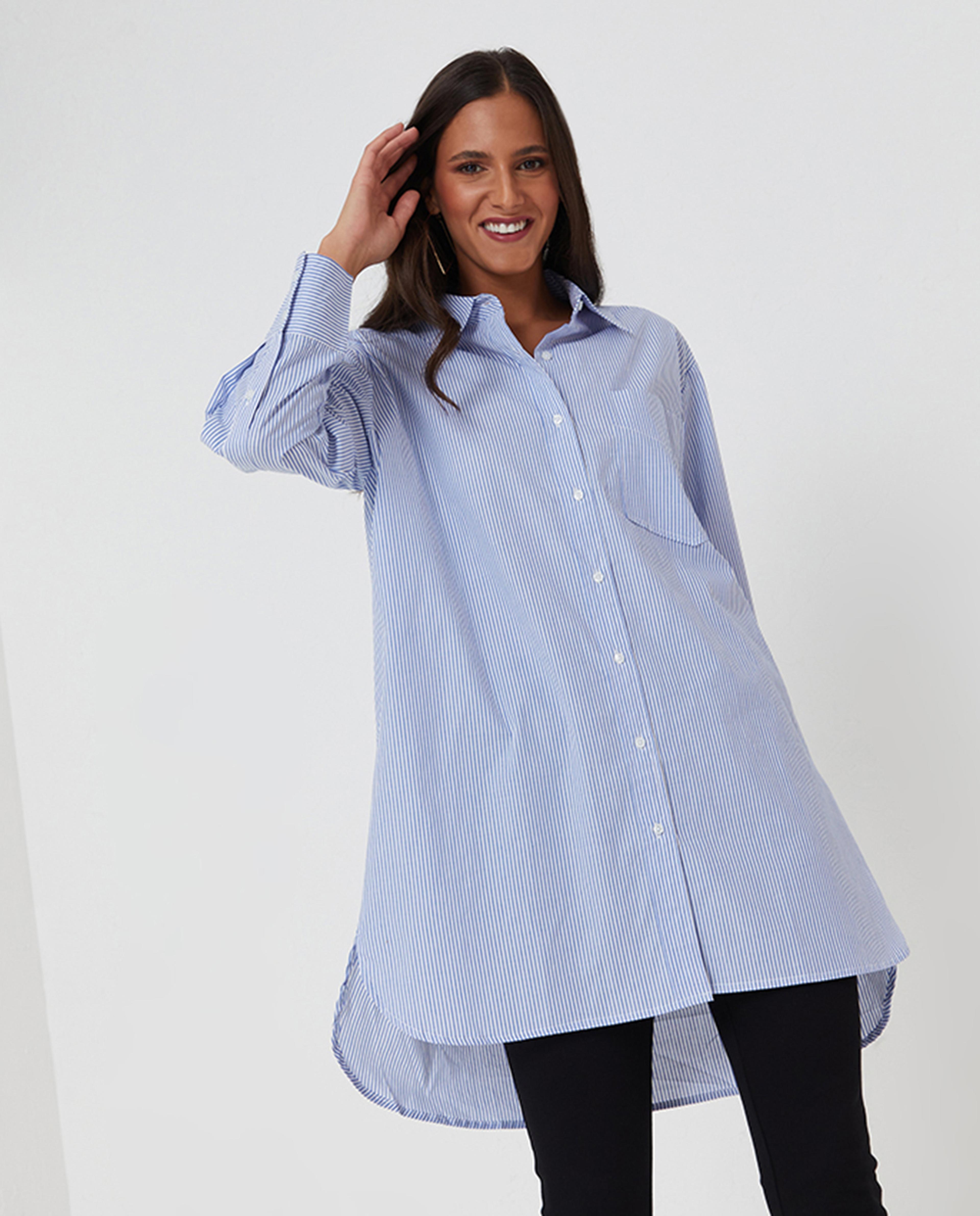 Navy Woven Tunic