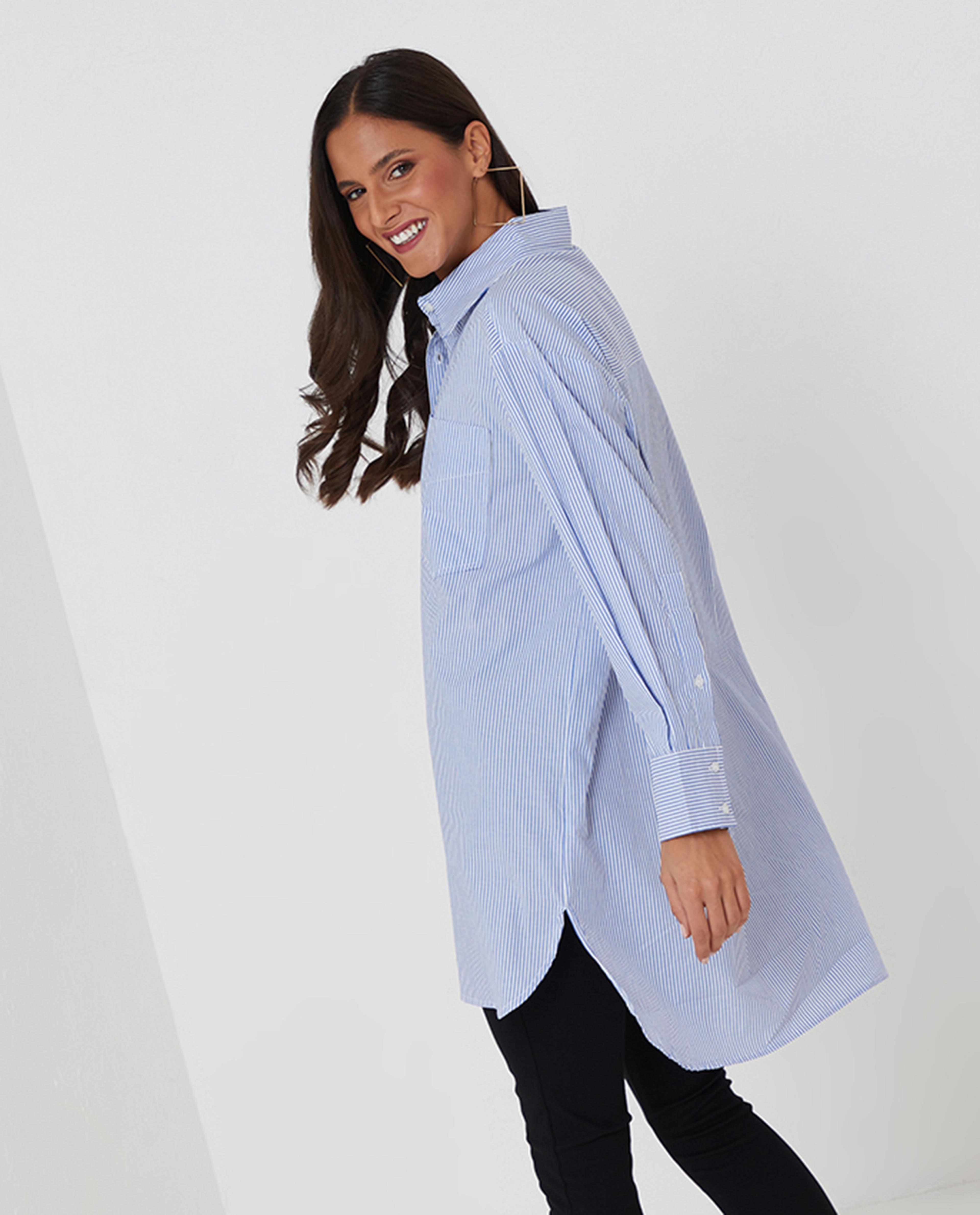 Navy Woven Tunic