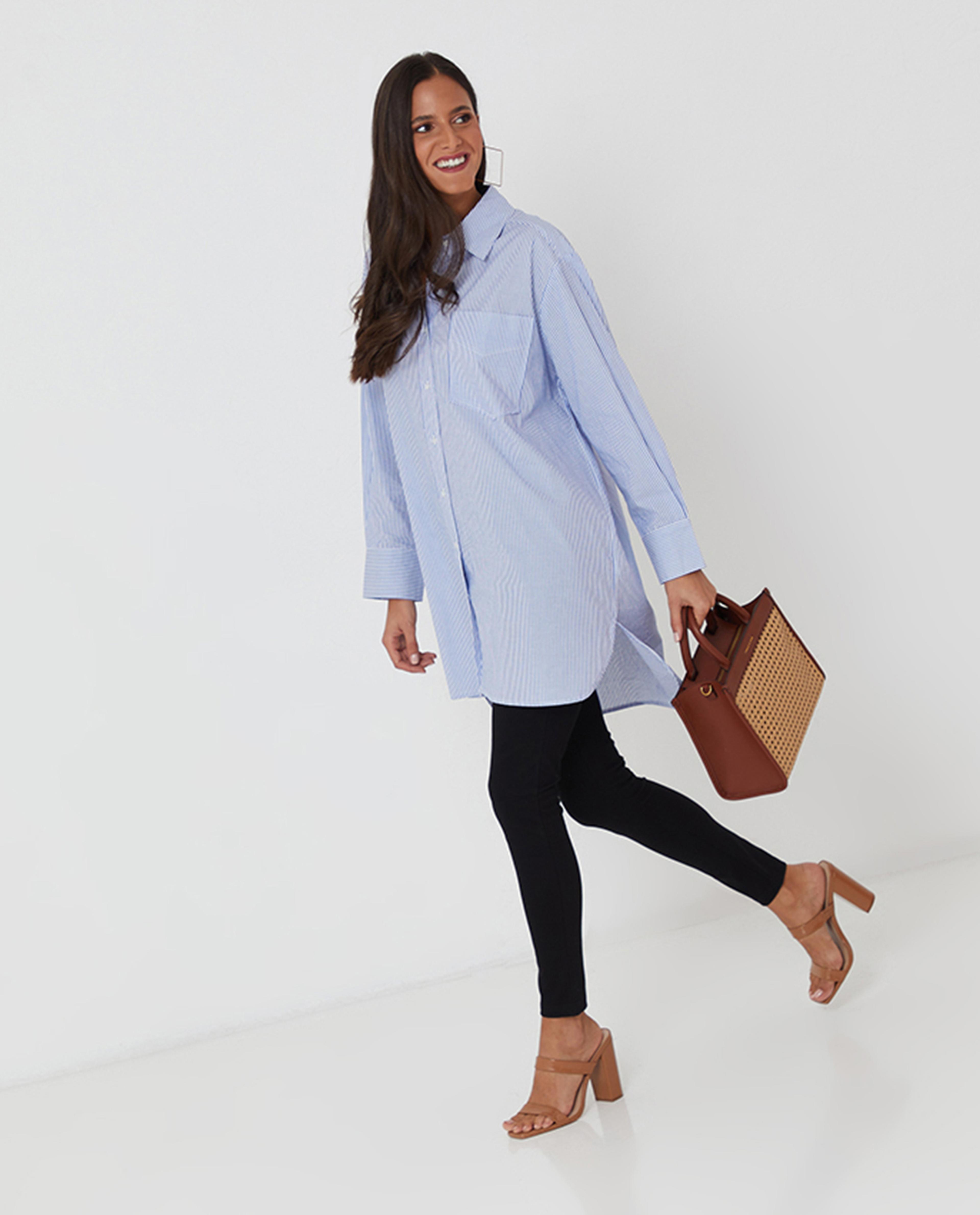 Navy Woven Tunic