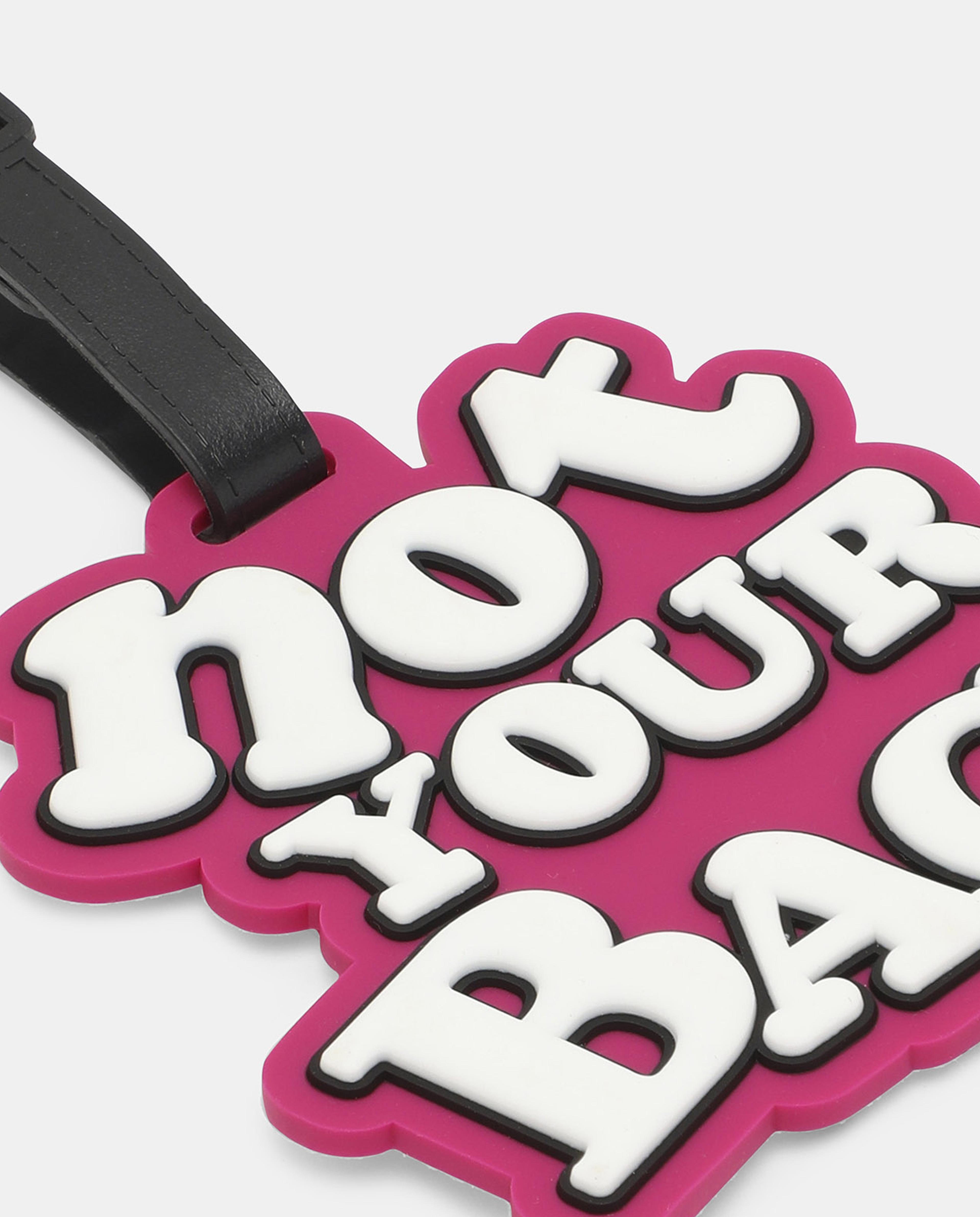 R&B Pink Slogan Printed Luggage Tag