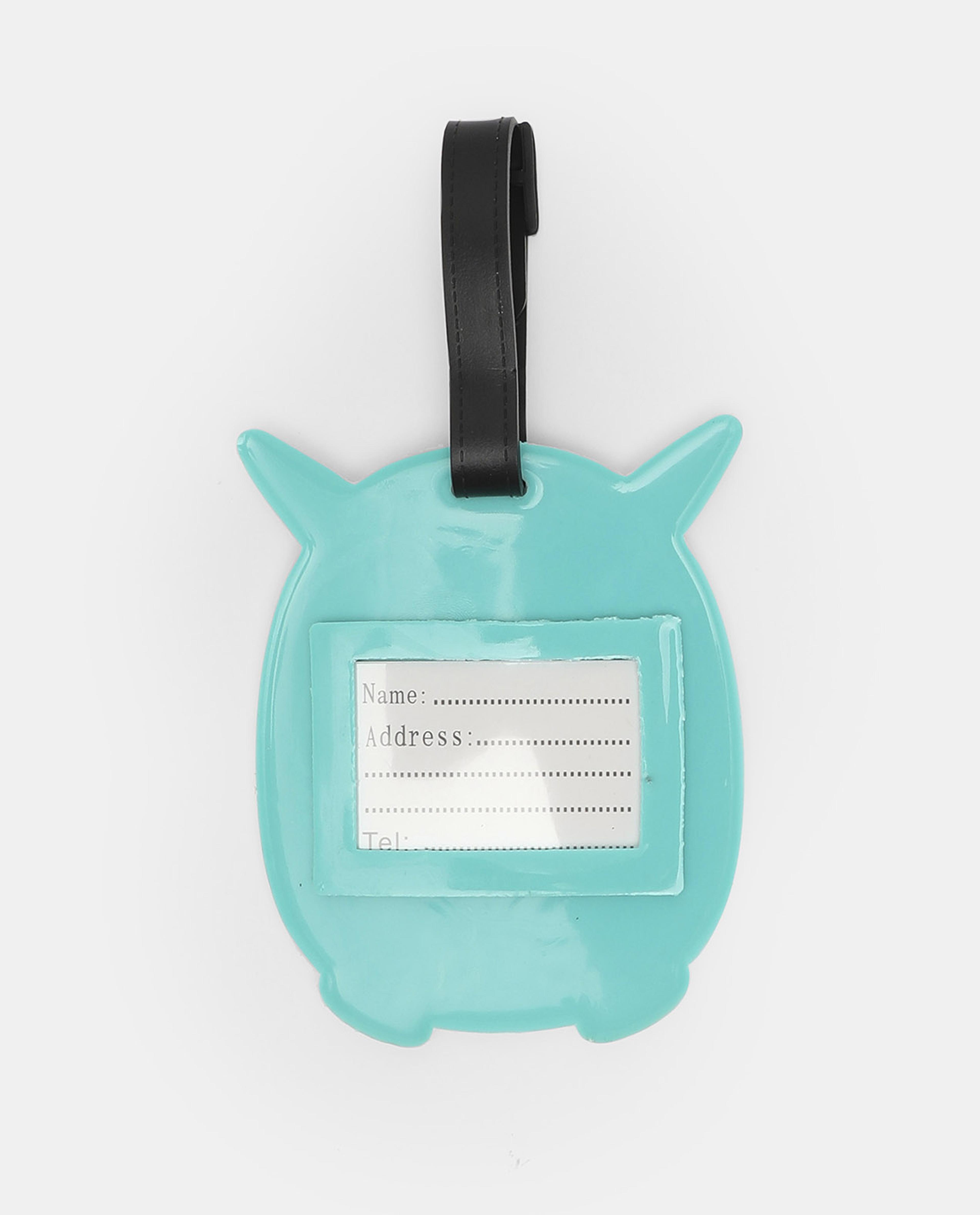 R&B Green Owl Printed Luggage Tag