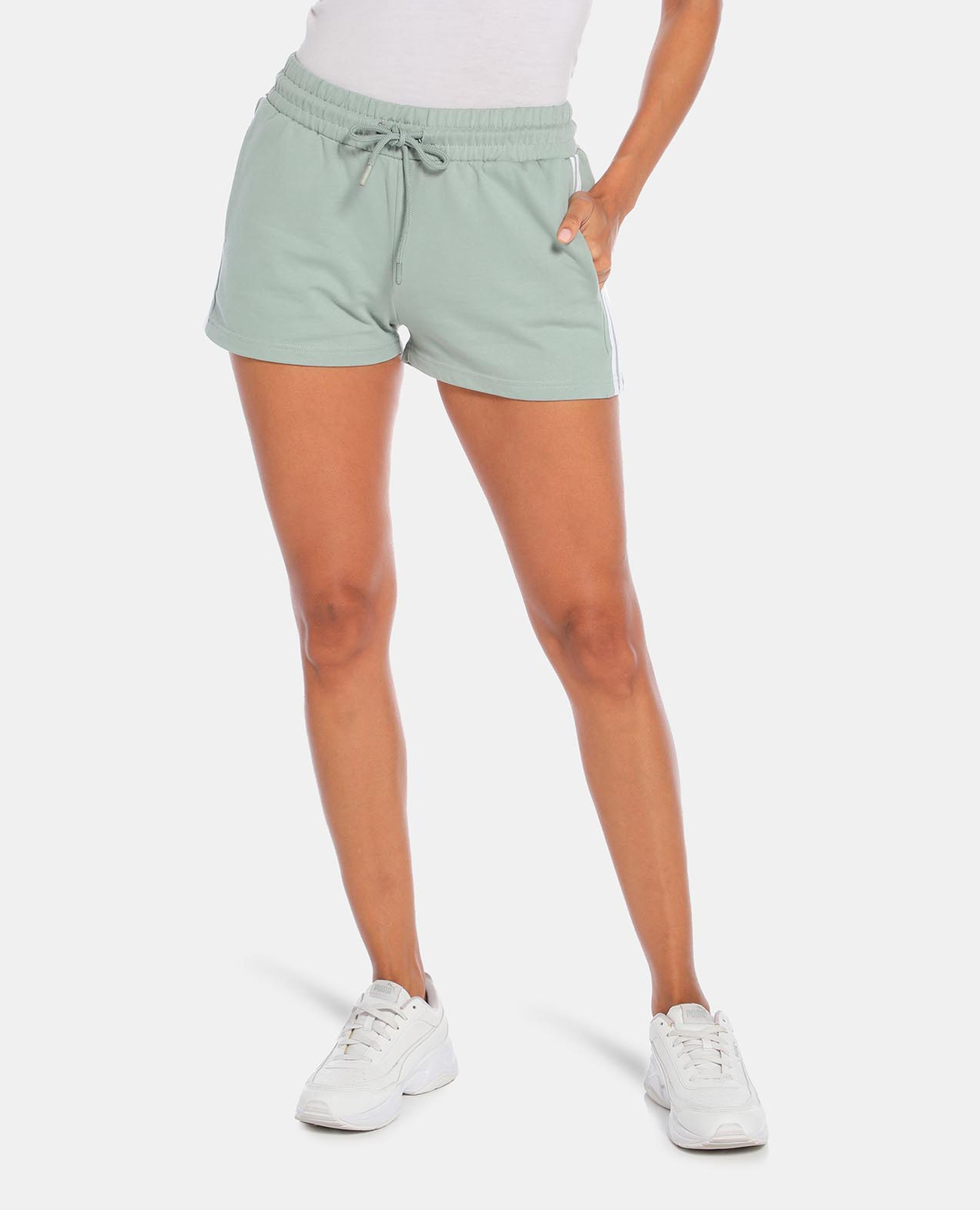 Dusty Mint Regular Fit Shorts