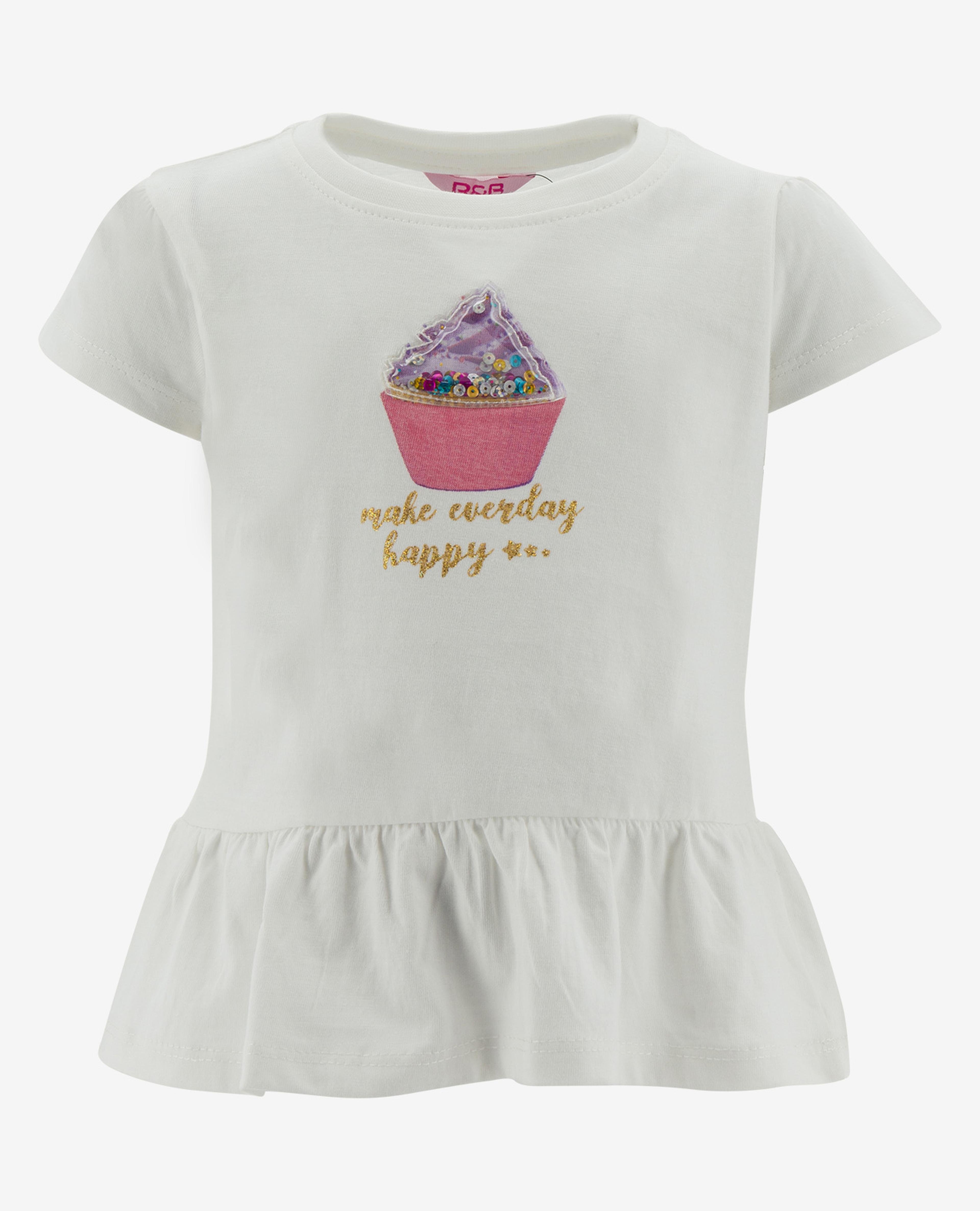 White Infant Girls Knit Fashion Top