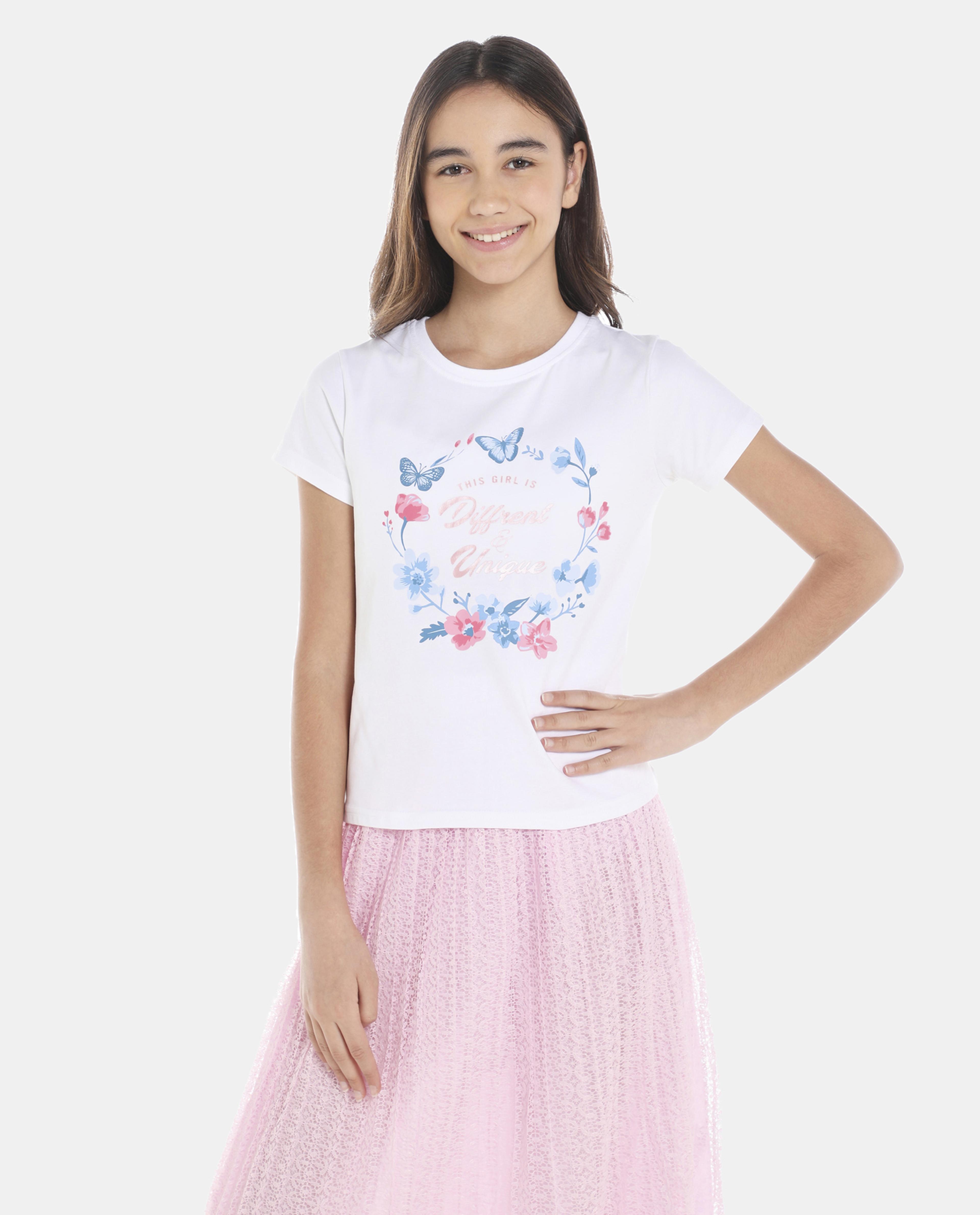 Multi Cotton Fashion Tee-Skirt