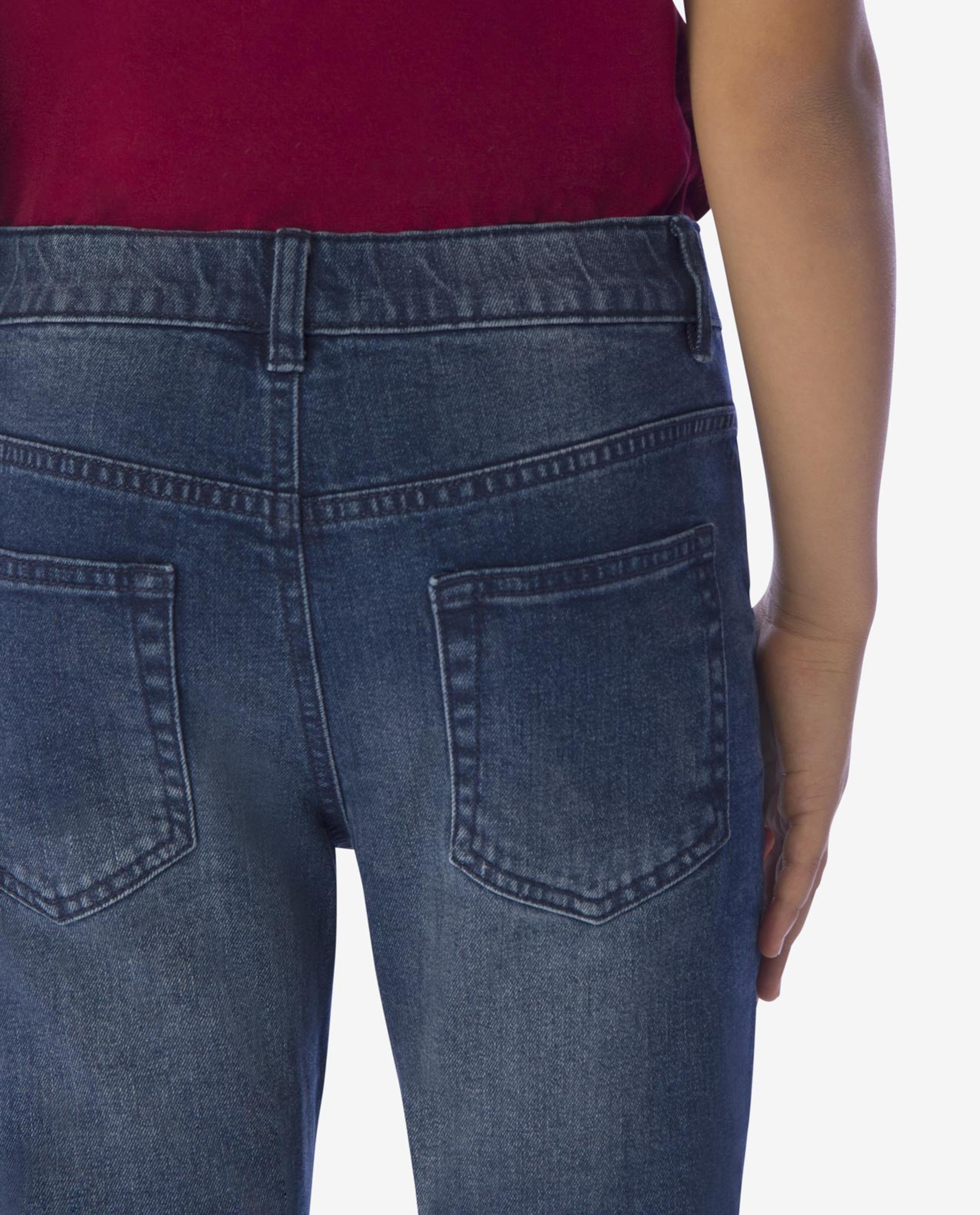 Blue Pocket Detail Denim Pants