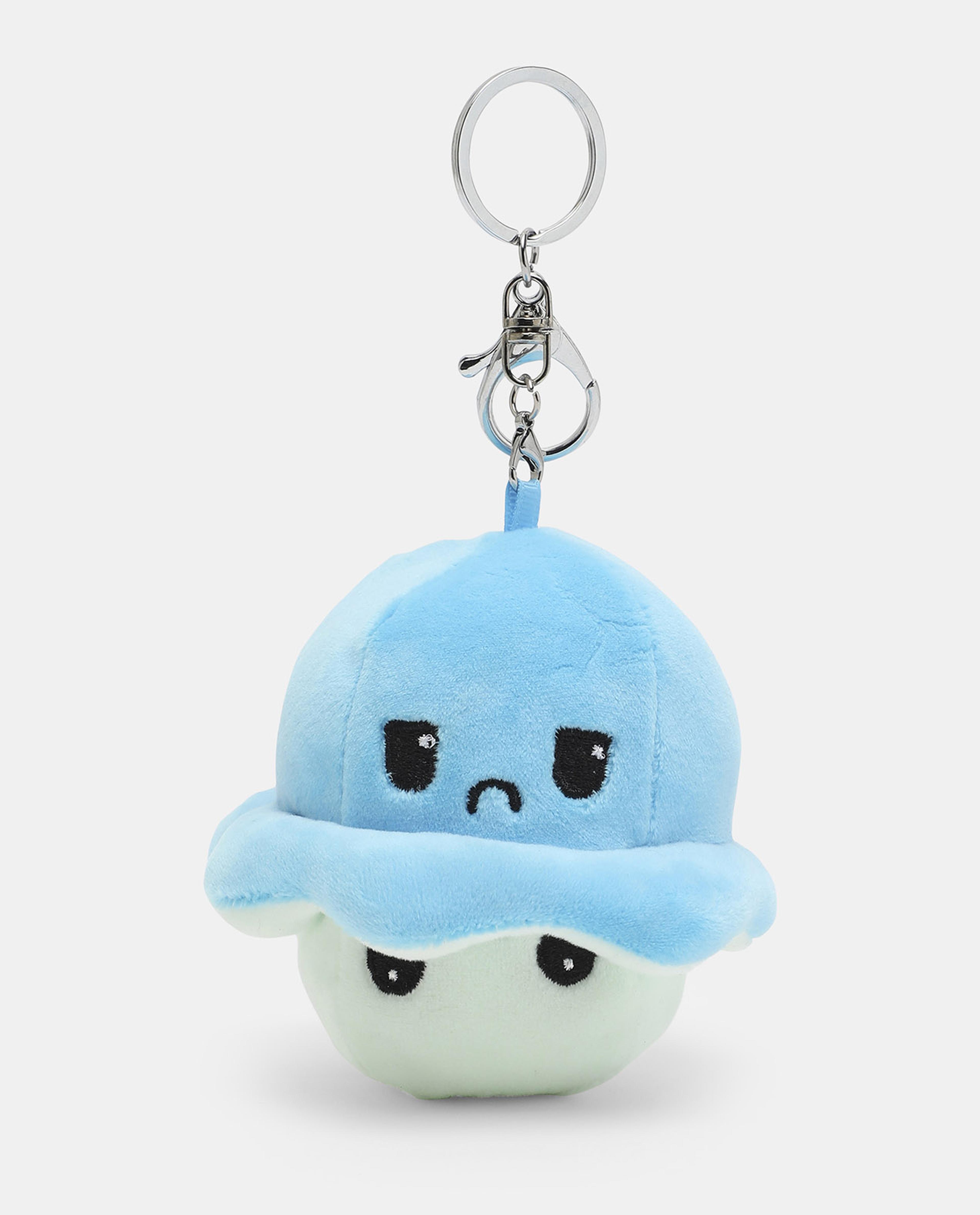 R&B Blue Cute Plush Toy Keychain