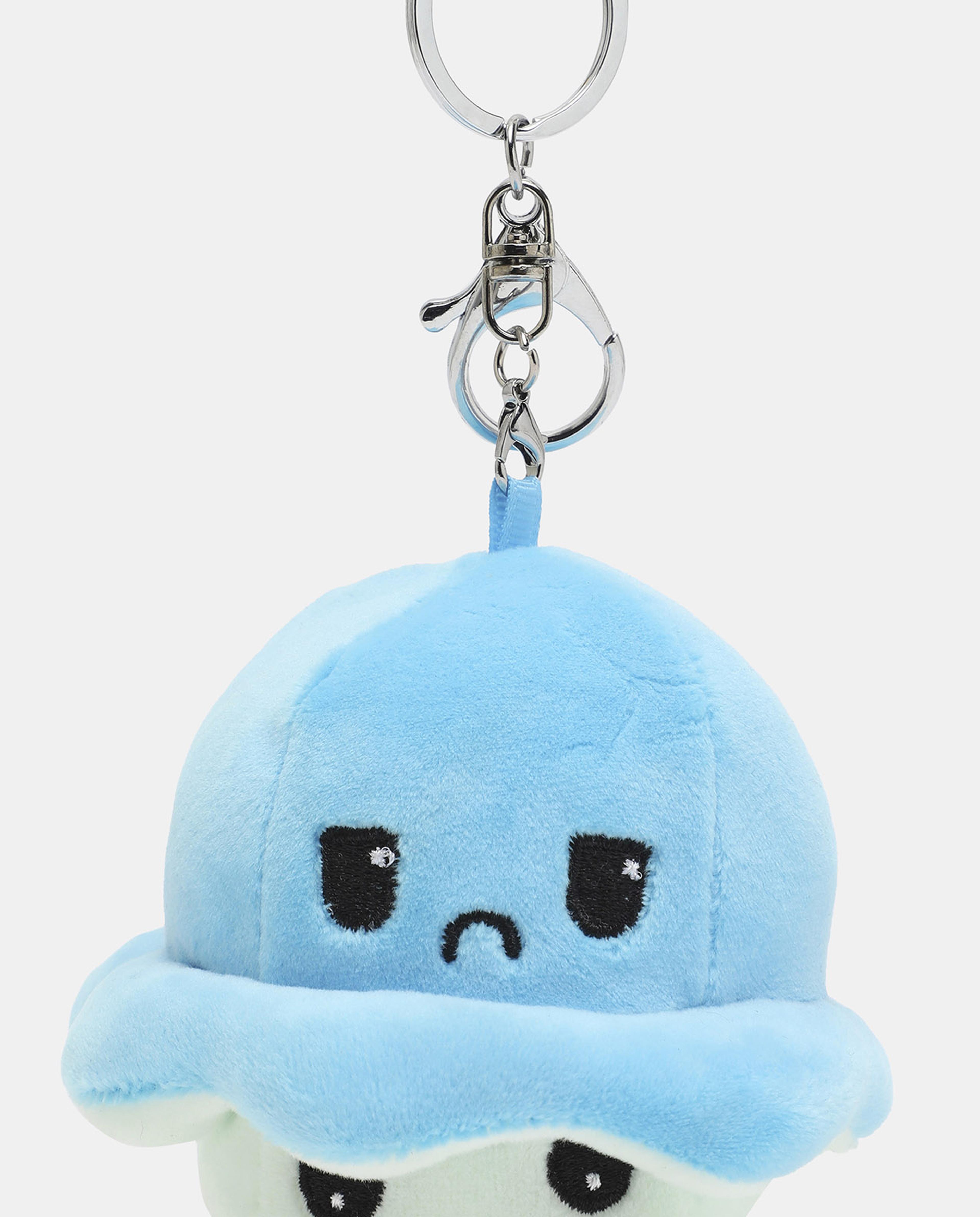 R&B Blue Cute Plush Toy Keychain