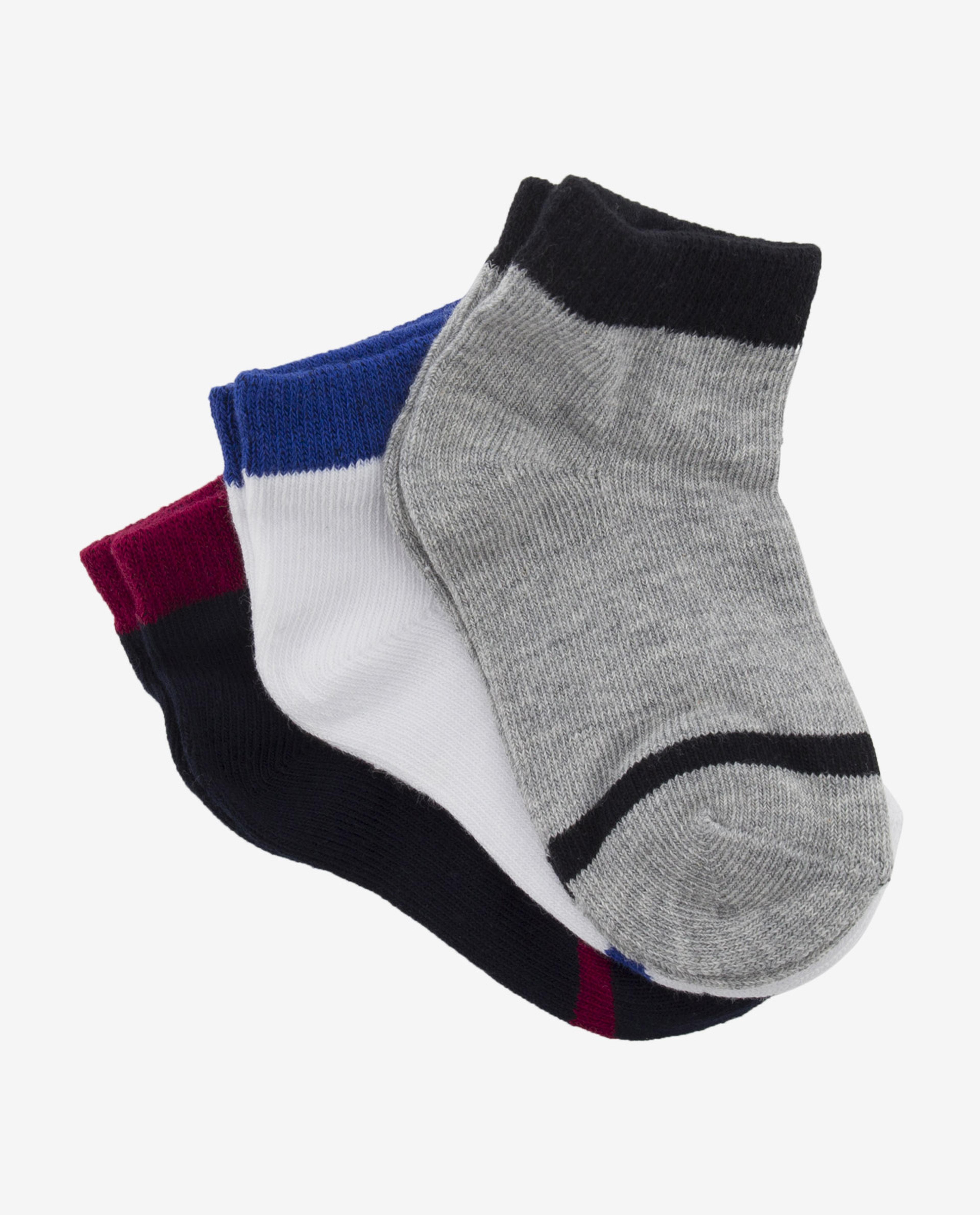 Multi Ankle Socks-Pack Of 3