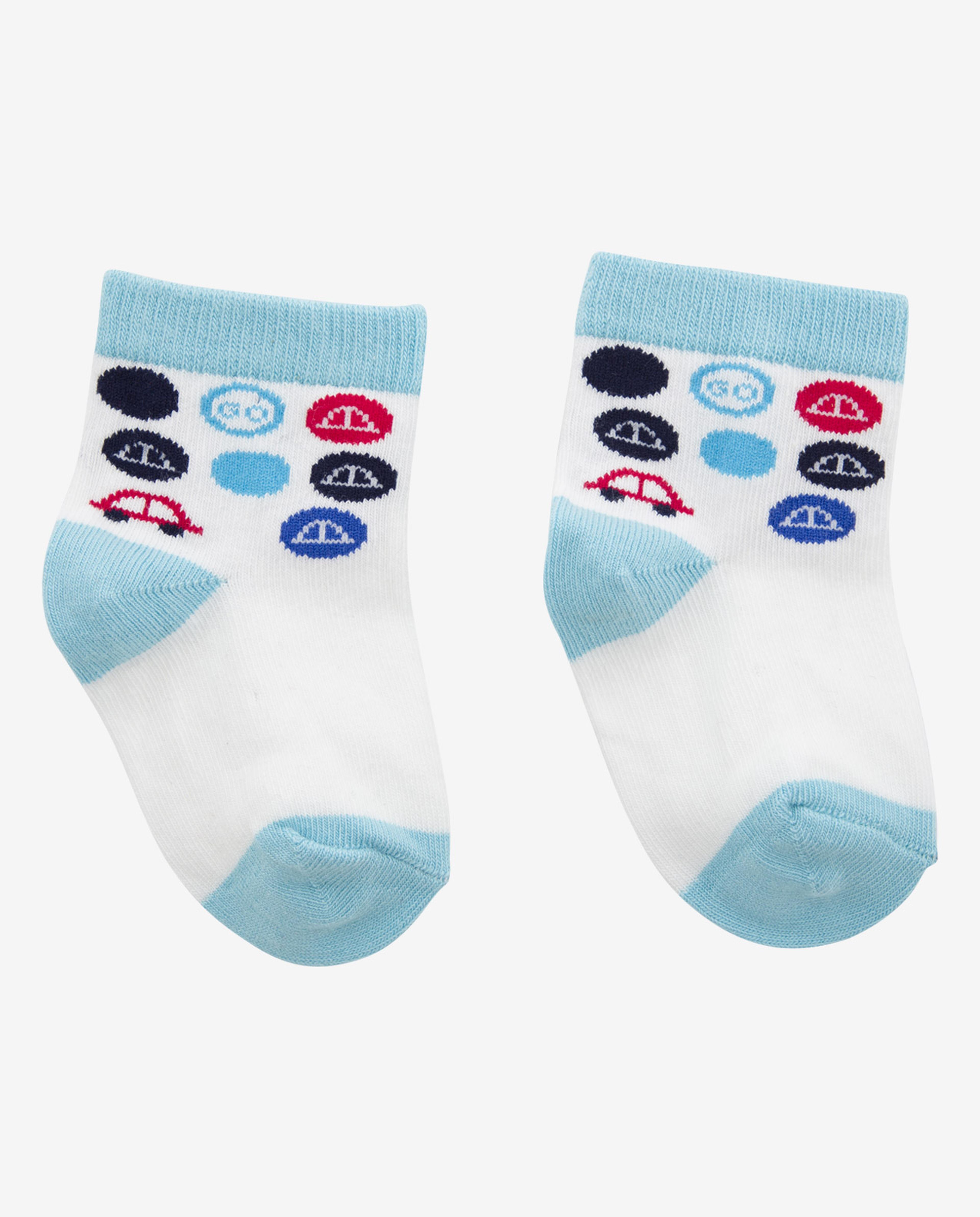 Multi Ankle Socks-Pack Of 3